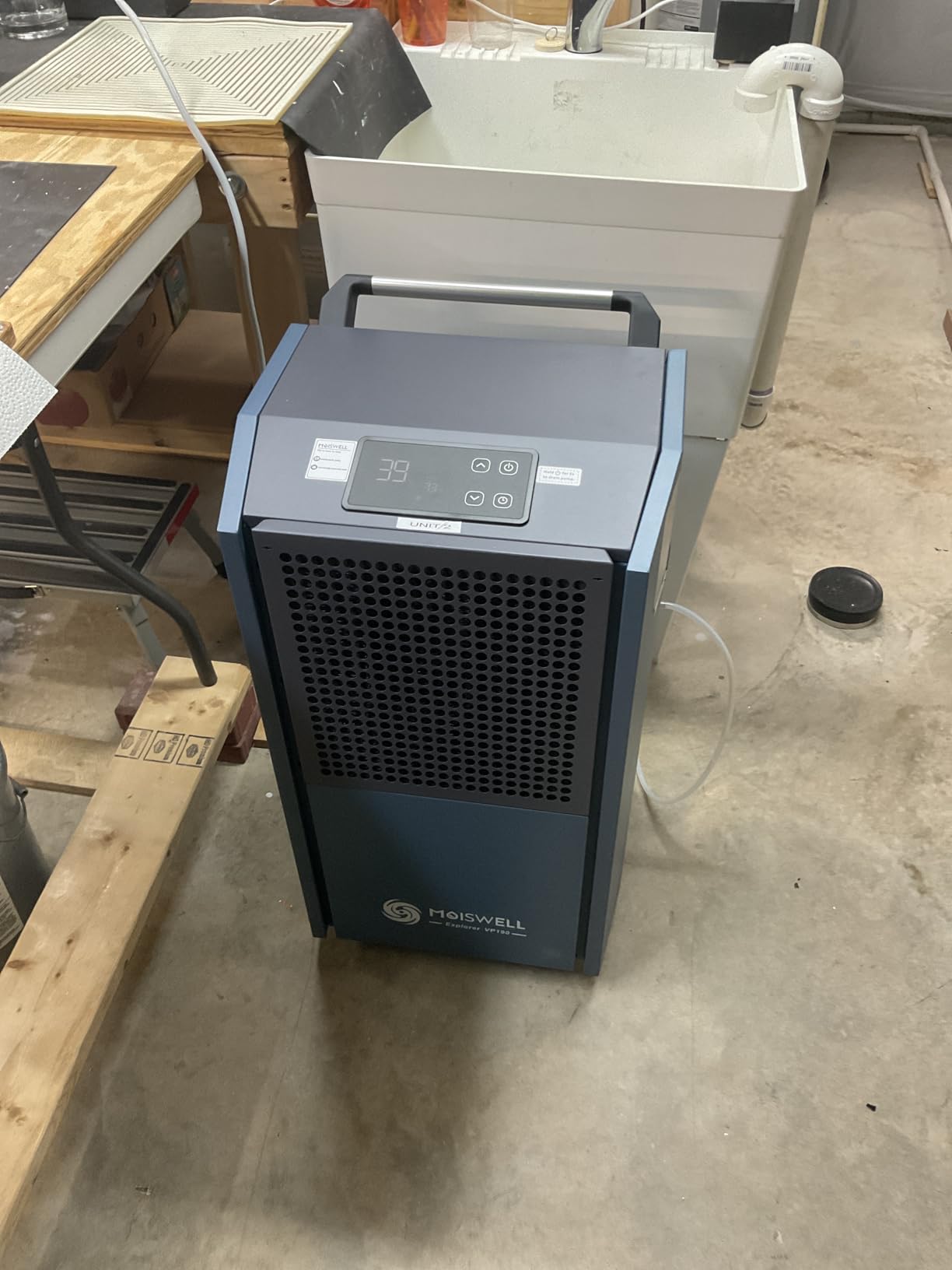 190 Pints Commercial Dehumidifier with Pump for Basements, Industrial Heavy Duty Commercial-grade Portable Dehumidifiers for Large Spaces Warehouse Grow Room, Water Damage Restoration customer photo 2