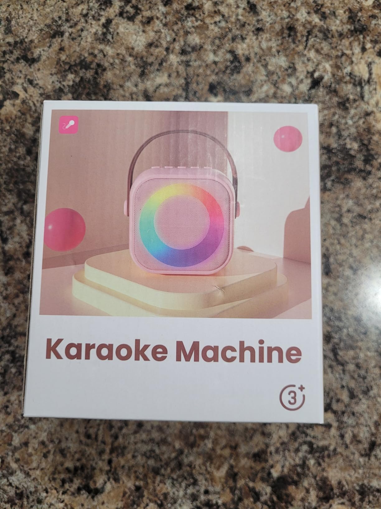 Mini Karaoke Machine, Portable Bluetooth Karaoke Speaker with 2 Wireless Microphones and Party Lights for Kids and Adults, Birthday Gifts for Girls Boys Family Home Party customer photo 2
