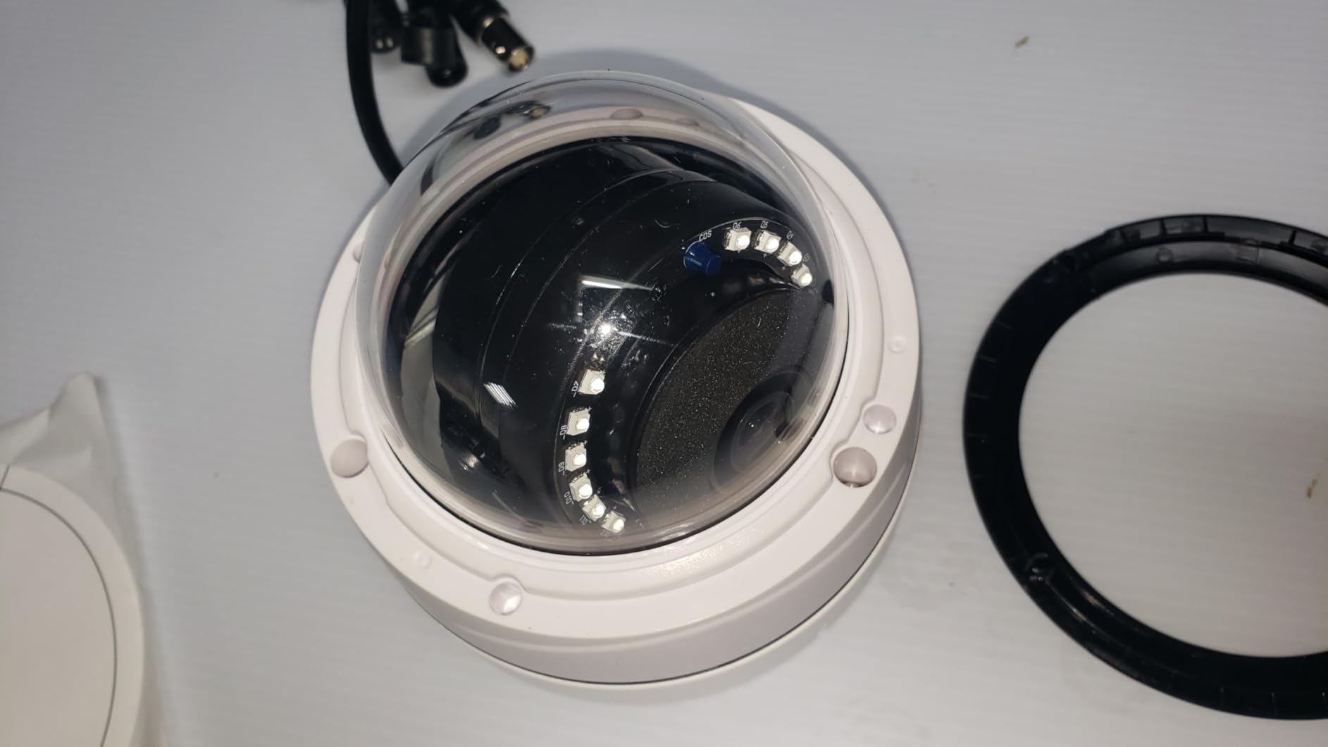 EVERSECU 1080P Ik10 Vandalproof HD Analog Metal Dome Security Camera with Infrared LEDs, 2MP (HD-TVI/AHD/CVI/Analog) 4-in-1 Coaxial Wired BNC CCTV Camera with Wide Angle 3.6mm Lens customer photo 2