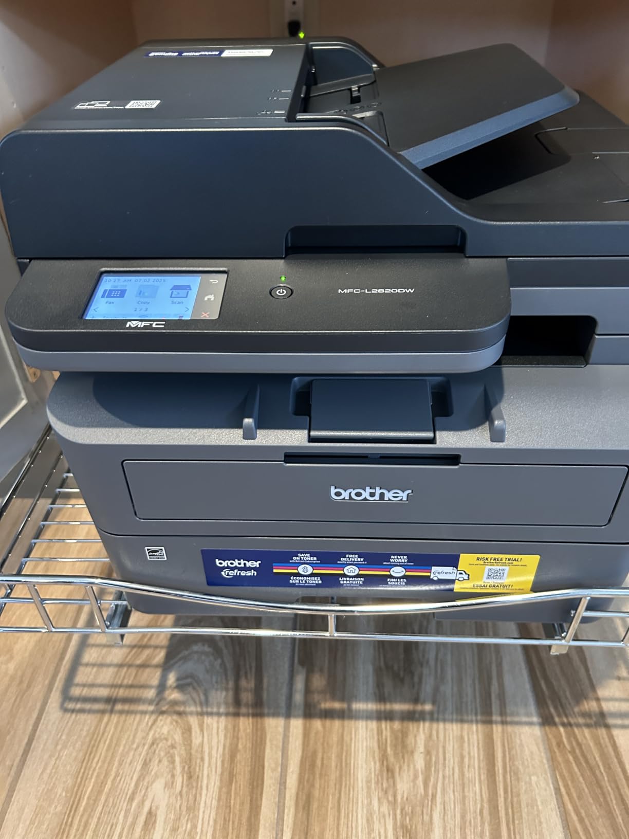 Brother MFC-L2820DW Wireless Compact Monochrome All-in-One Laser Printer with Copy, Scan and Fax, Duplex, Black & White | Includes Refresh Subscription Trial(1), Works with Alexa customer photo 1