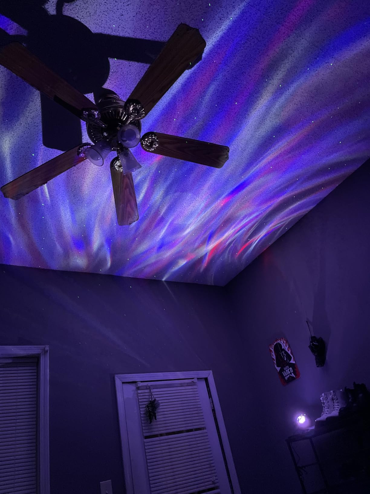Northern Galaxy Light Projector, 300+Modes & 5 Films Star Projector, 15 White Noise & Bluetooth Northern Lights Projector, Moon Light Projector, Teen Girl Gifts Trendy Stuff, Consumer Electronics. customer photo 2