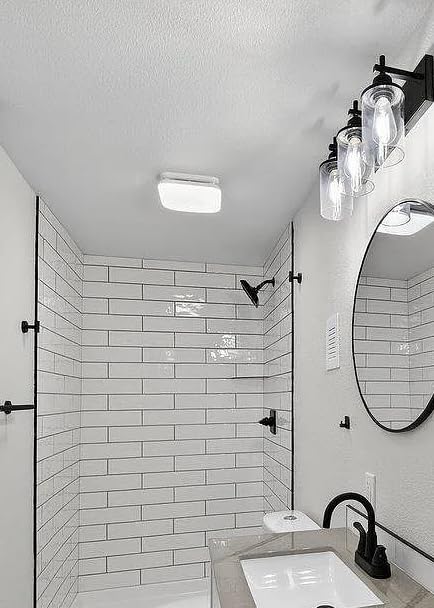 Fitop Bathroom Exhaust Fan with Light, 110 CFM 43W 1200LM Ceiling Mount Shower Ventilation Exhaust with Light, 1.0 Sones customer photo 1