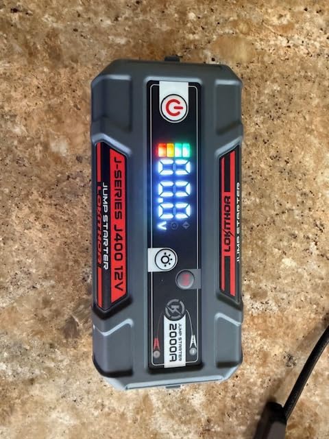 LOKITHOR J400 2000A Portable Jump Starter, 12V Lithium Battery Booster with ConnectMax Tech, Smart Digital Display, Car Jumper Box for Up to 8.0L Gas & 6.0L Diesel Engines customer photo 2