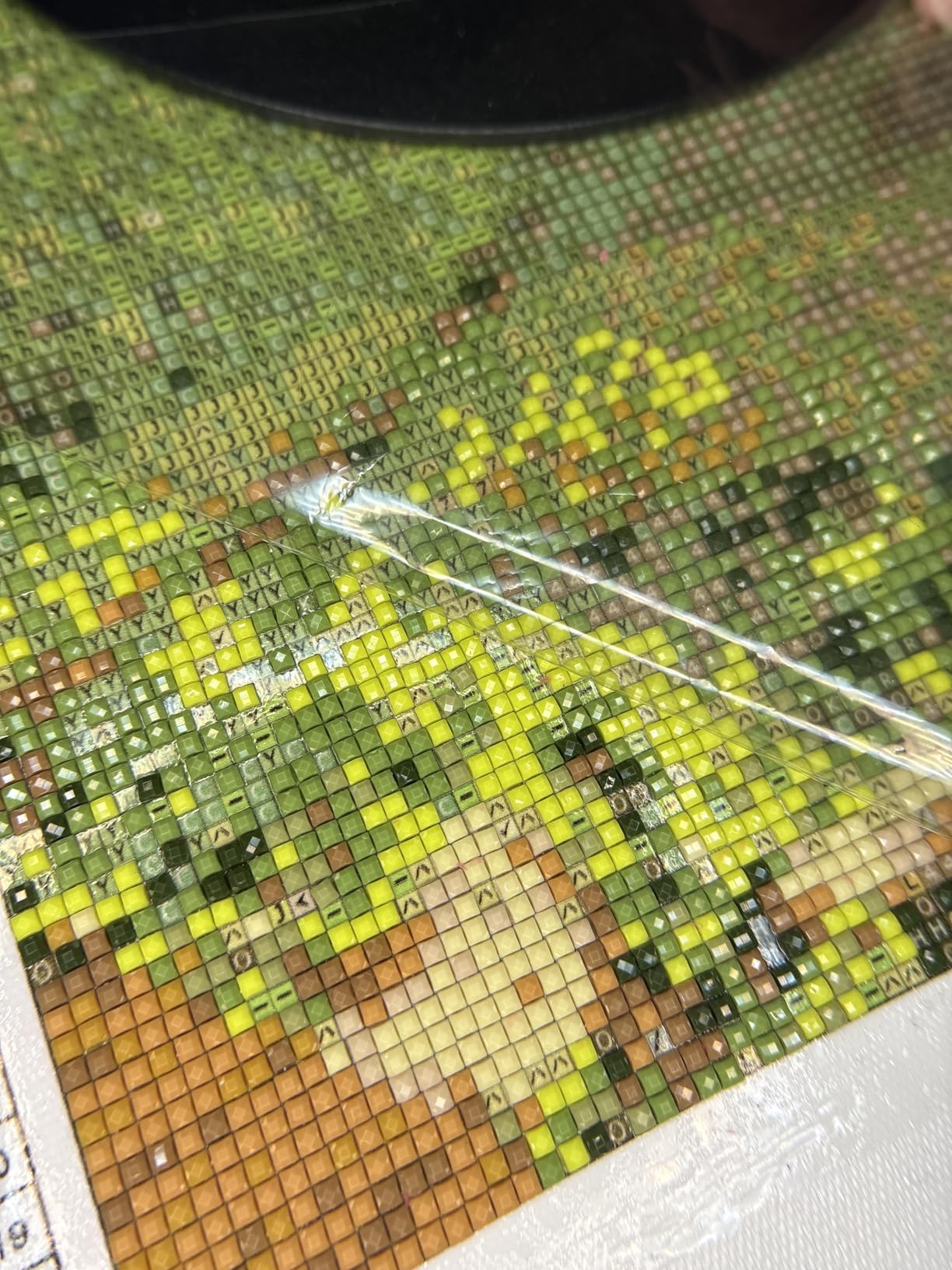 10X Magnifying Glass with Light and Stand, 5 Color Modes Stepless Dimmable LED Lighted Desk Lamp, Hands Free Magnifier with Flexible Goose-Neck for Craft Hobby Painting Sewing Close Work customer photo 2