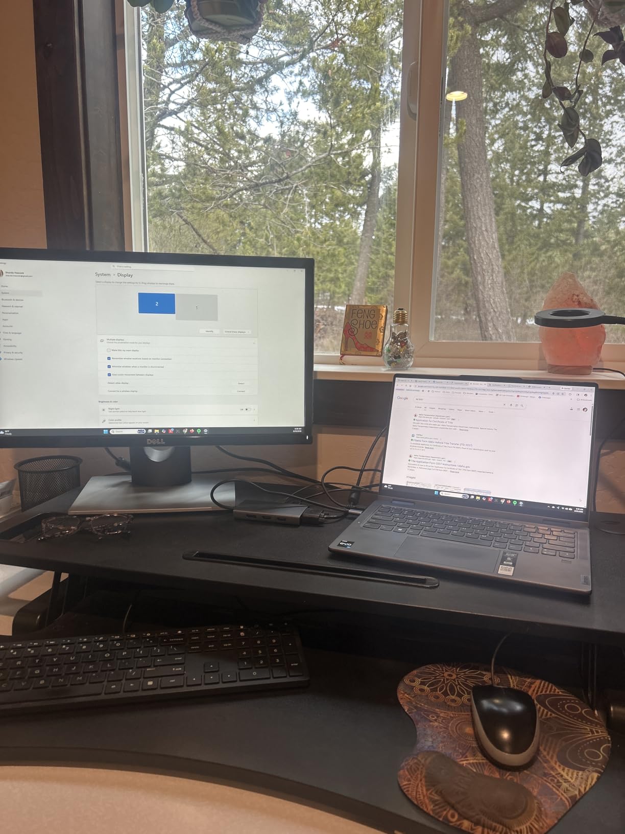 USB C Docking Station Dual Monitor Adapter for Dell HP, Laptop Docking Station 3 Monitors Quad Display USB C Hub Dongle to 4K HDMI+DP+VGA, 8 in 1 Thunderbolt Dock customer photo 2