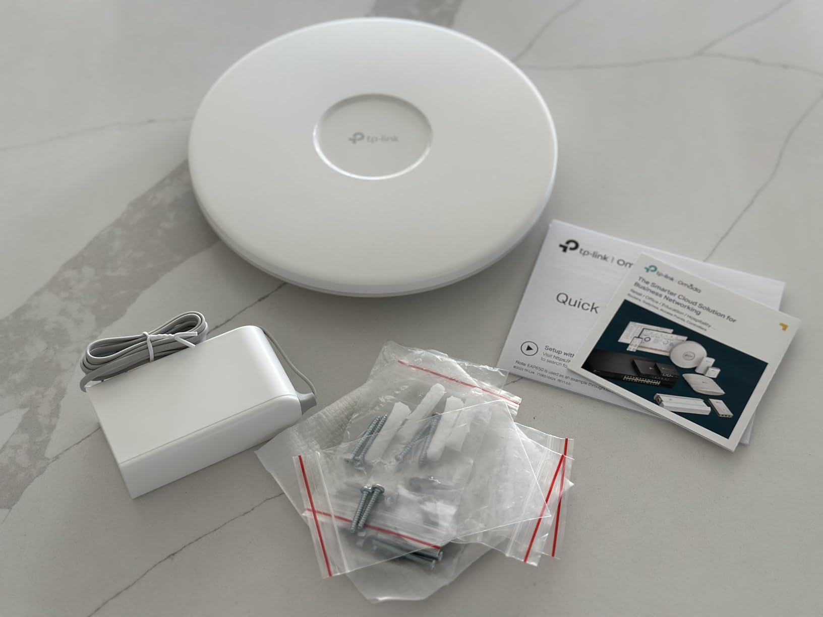 TP-Link Omada WiFi 6 Wireless Access Point - AX5400 Dual Band, 2.5G Port, PoE+ or DC Powered, DC Adapter Included, 5yr Warranty, 6 Spatial Streams, Captive Portal, Mesh, WPA3, Roaming(EAP670) customer photo 2