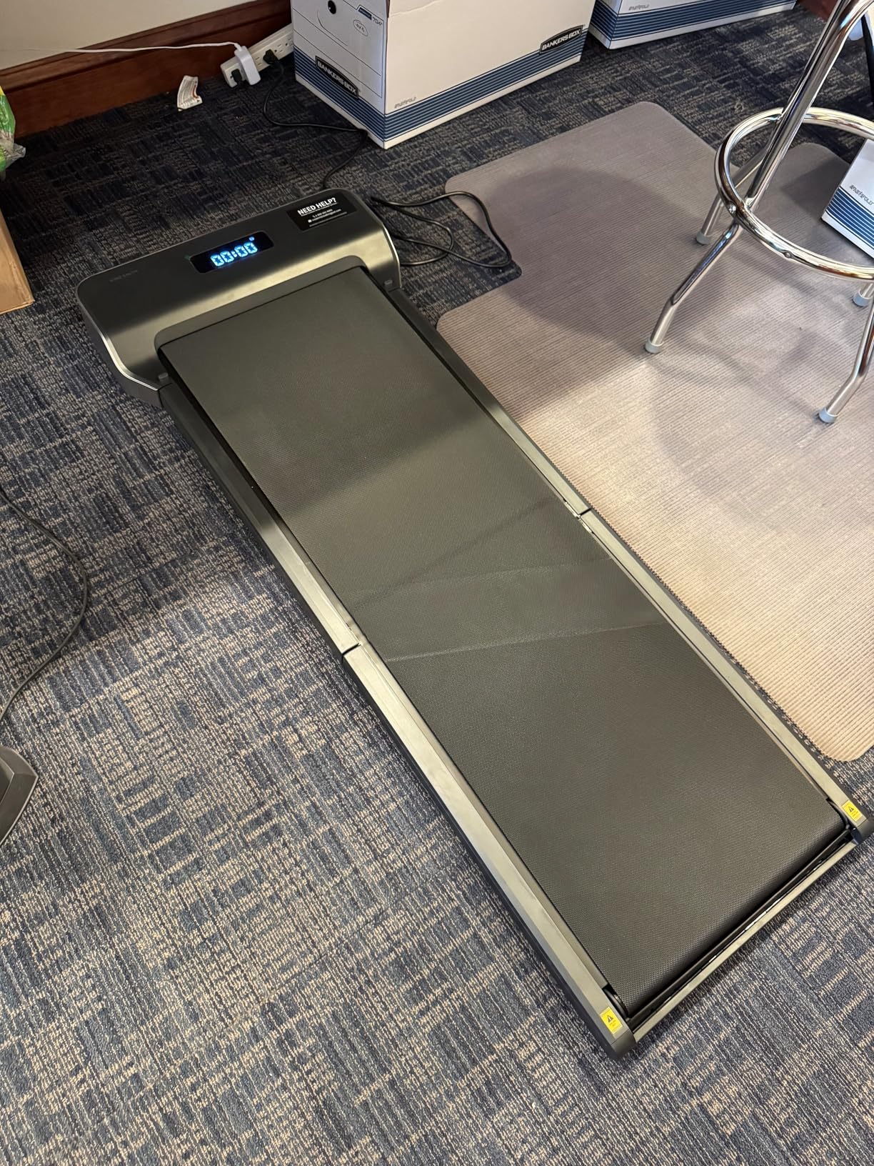 WALKINGPAD Foldable Walking Pad for Home Office, Under Desk Treadmill with Adaptive Speed Control, Compact Design for Small Spaces, No Assembly Needed customer photo 1