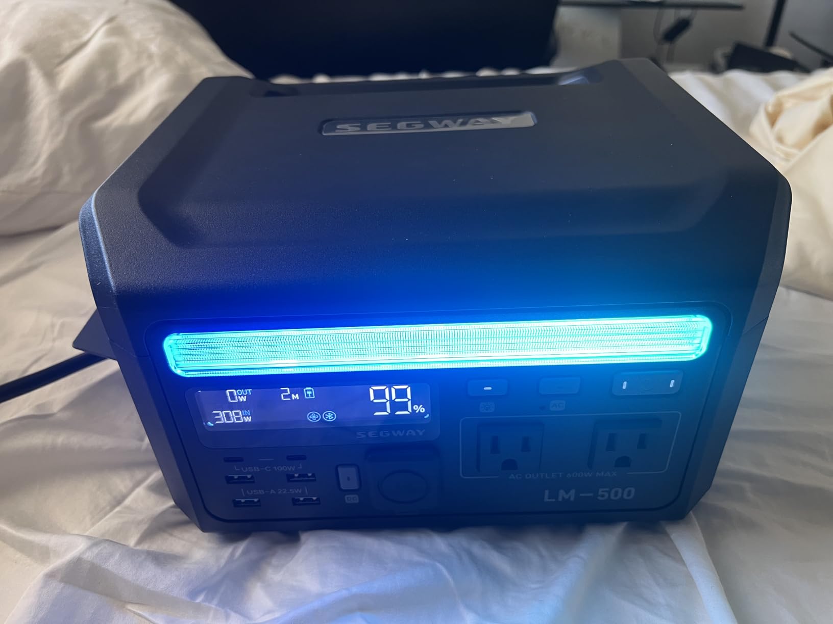 Segway Portable Power Station Cube 2000, 2200W AC Outlets, 2048Wh LiFePO4 Battery, Expandable to 5kWh Solar Generator for Home Backup & Off-grid customer photo 1