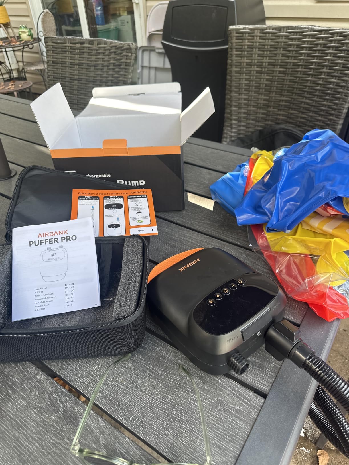 AIRBANK Paddle Board Pump Electric 20PSI The Puffer Pro, Portable SUP Pump, Dual-Stage Inflation & Auto-Off Air Pump for Stand up Paddle Boards, Kayak, Inflatables, Boats, Tent, Kite Wings customer photo 1