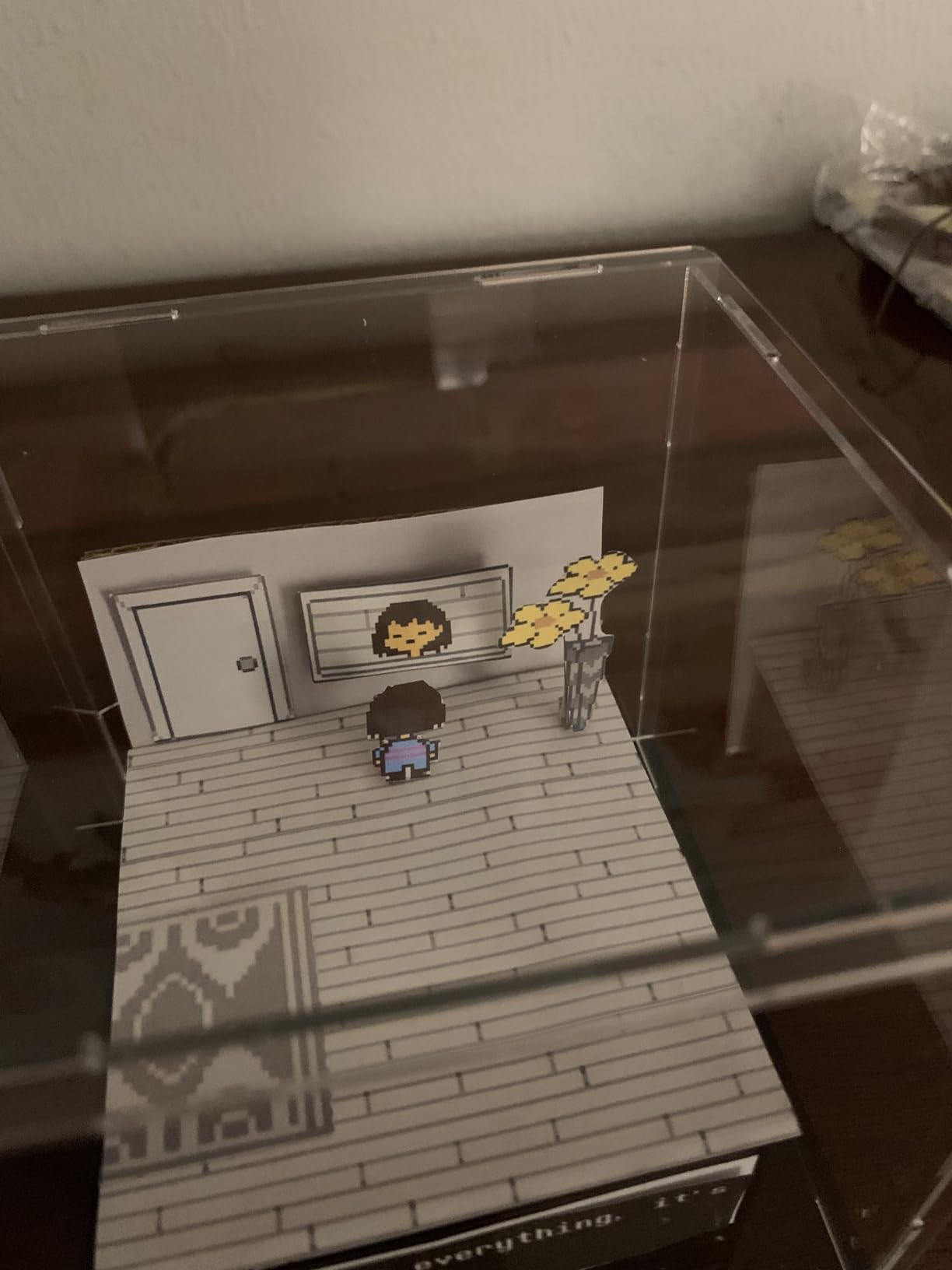 LANSCOERY Large Acrylic Display Case, 20x16x18 in, Upgraded Thickened UV-Resistant Showcase, 10mm Heavy Duty Matte Base, 98% Clarity Dustproof Box for Statues & Memorabilia, Scraper & LED Light customer photo 1