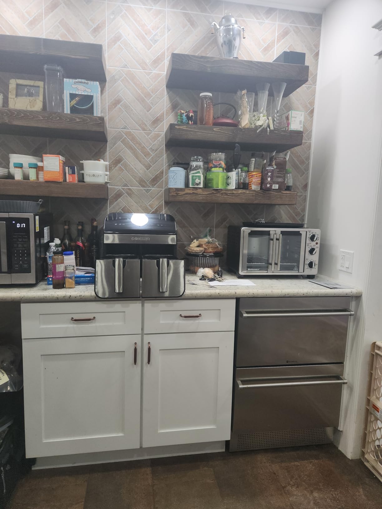 15 Inch Wine and Beverage Refrigerator, 13 Bottle & 48 Cans Dual Zone customer photo 1