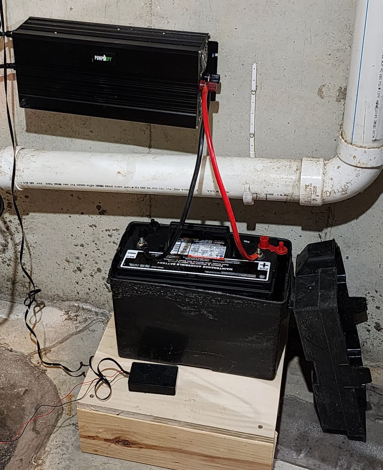 PumpSpy 1500W Sump Pump Battery Backup System, Safe Back Up System for Emergency and Power Outage, Superior Home Silent Sump Pump Backup Power Supply with Intelligent Cooling customer photo 2