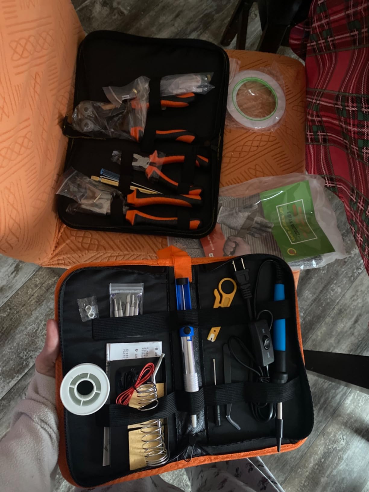 Stained Glass Kit, Stained Glass Supplies, Stained Glass Kits for Adults, with 100W Soldering Iron Kit, Glass Cutter Tool Kit, for Stained Glass Making customer photo 1