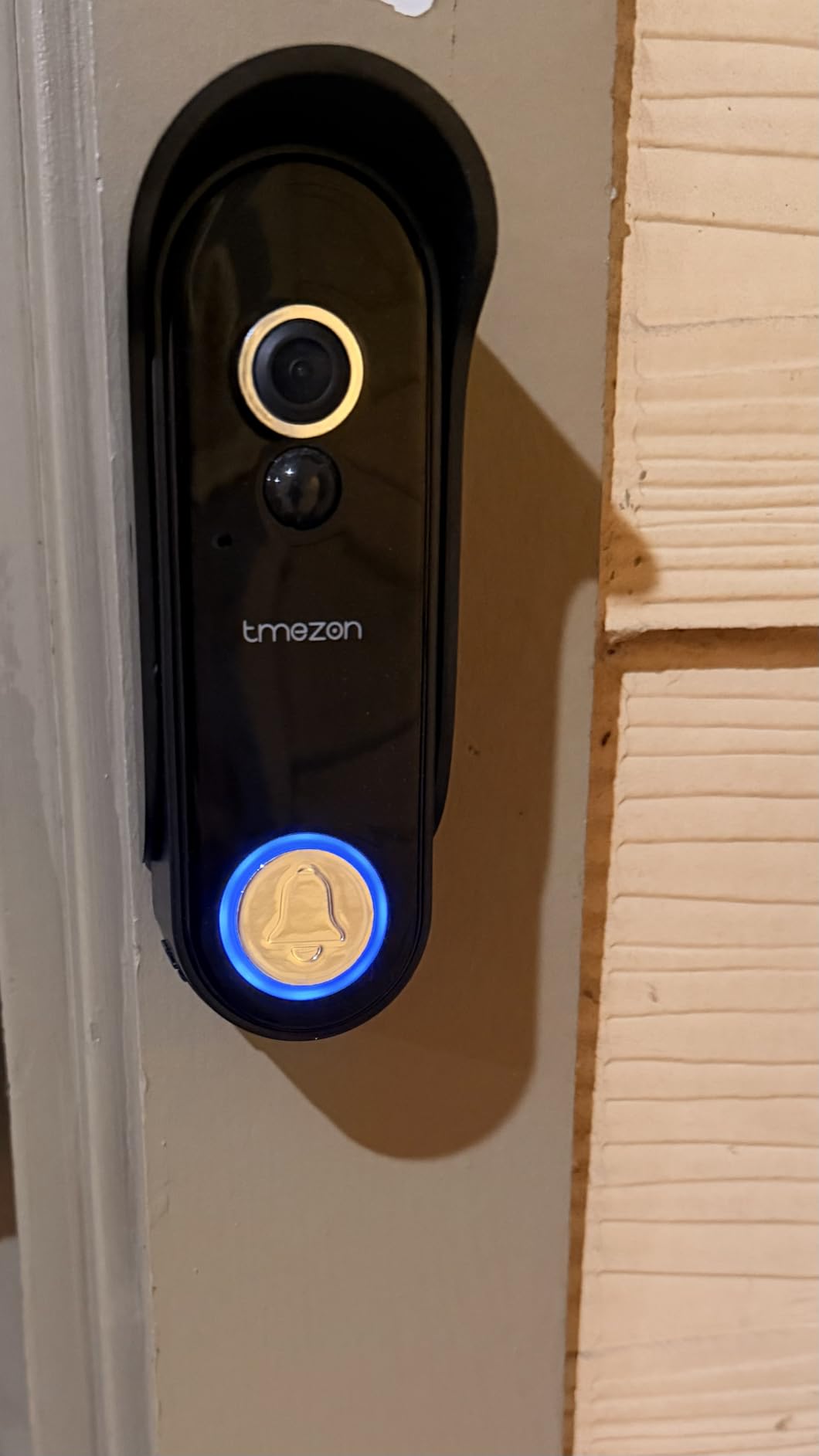 Tmezon Wireless Video Doorbell with Camera and Monitor WiFi Doorbell Intercom System, 1080P Camera with Monitor, Video Door Phone 7''Touch Screen, Motion Detection, No Monthly Fees, Tuya APP 2.4G/5G customer photo 2