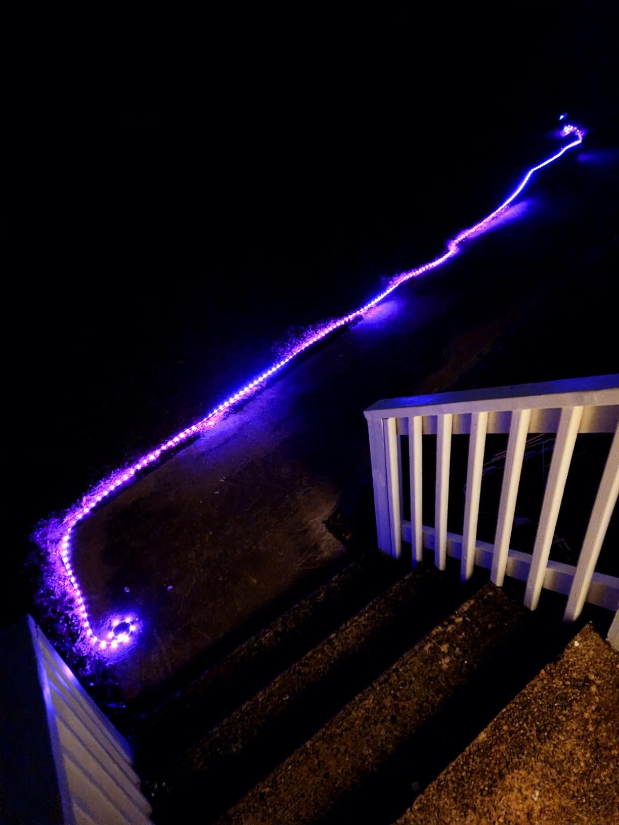 echosari 32.8Ft Solar Strip Lights Outdoor, IP68 Fully Waterproof LED Strip Lights with Timer Remote Auto ON/Off, Self-Adhesive Strip Lights for Camping Pool Patio Decor (Warm White) customer photo 2