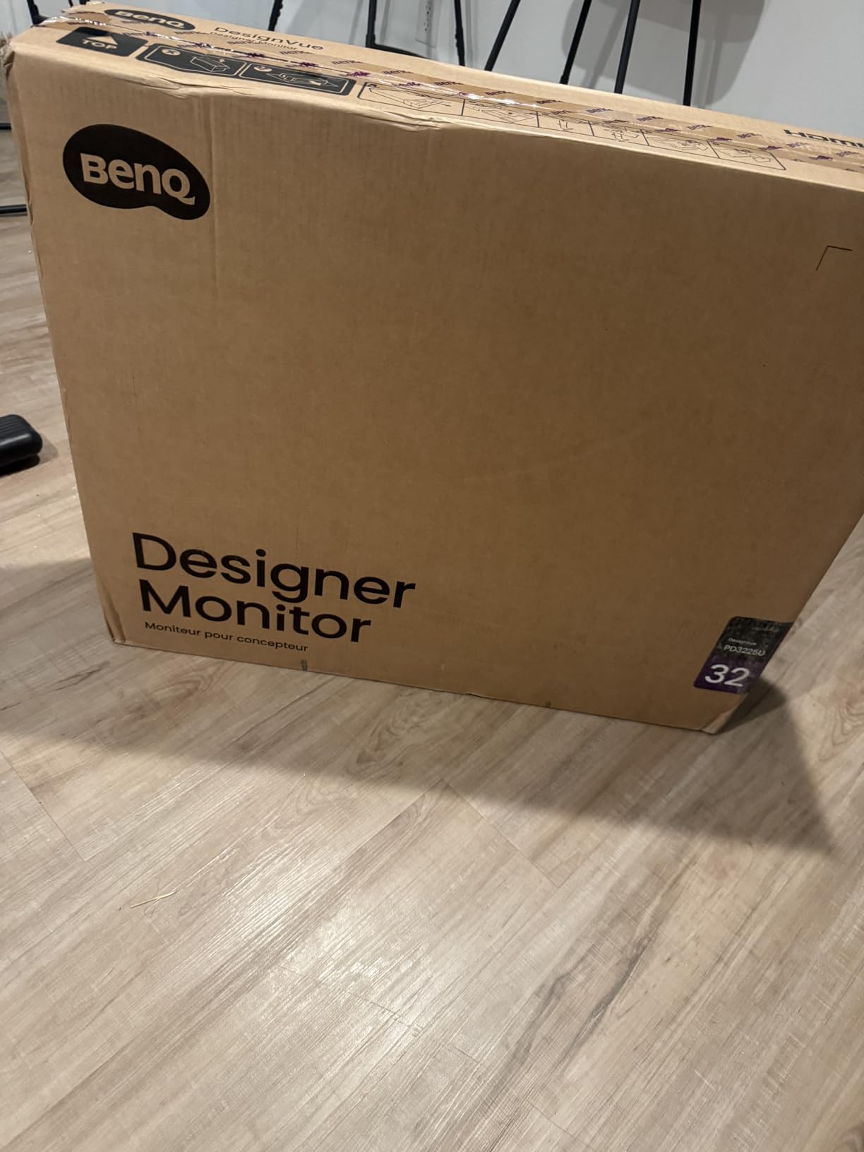 BenQ PD3225U 32 Inch 4K IPS Black UHD Thunderbolt Monitor for MacBook, AQCOLOR, 98% P3, 100% sRGB & Rec.709, DeltaE ≤2, Uniformity, Factory Calibration, USB-C 85W, USB Hub, Daisy Chain, KVM Switch customer photo 1