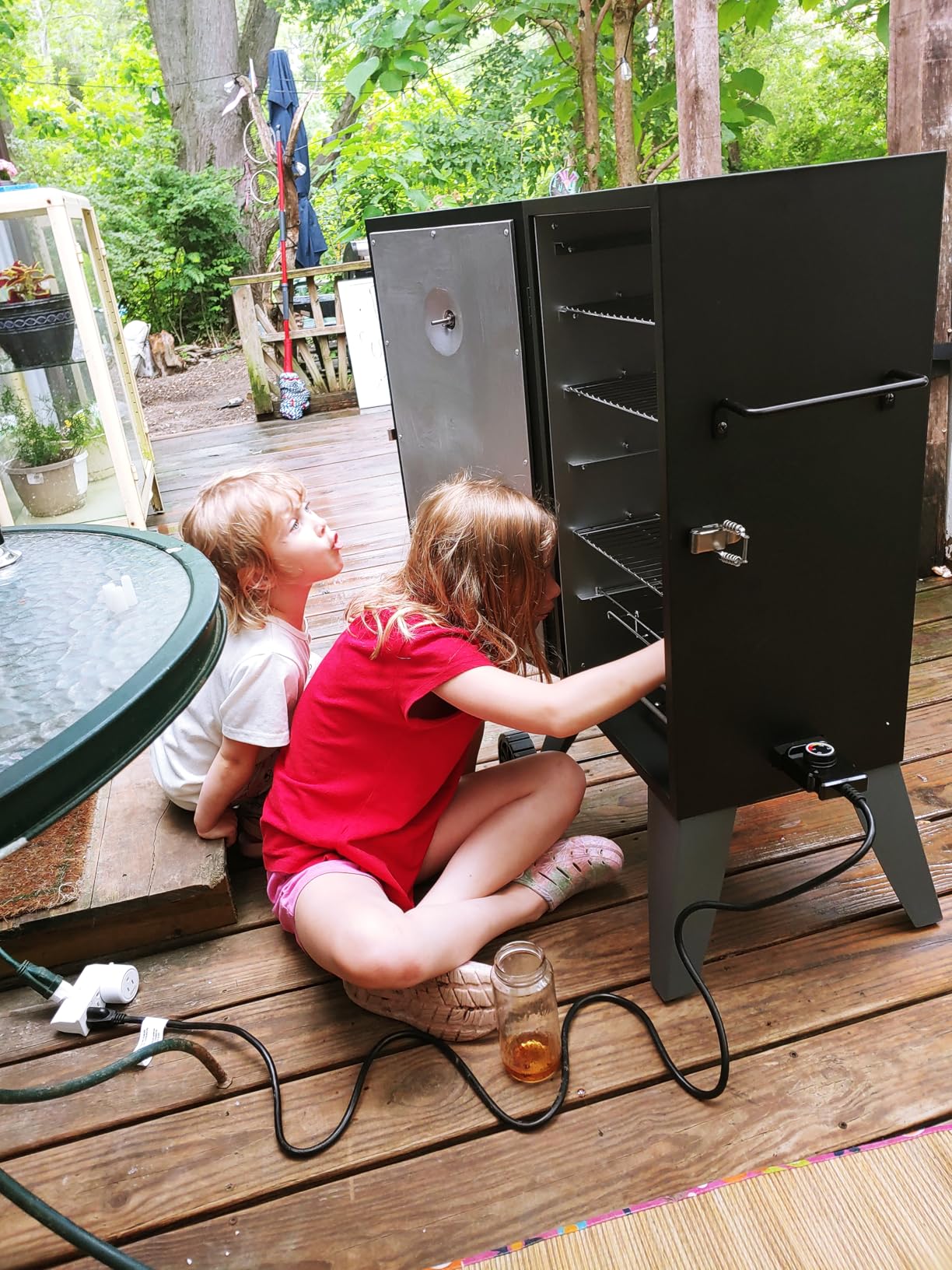 Royal Gourmet SE2805 28-Inch Analog Electric Smoker with 3 Cooking Grates, Adjustable Temperature Control & 454 Sq. In. Cooking Area customer photo 2