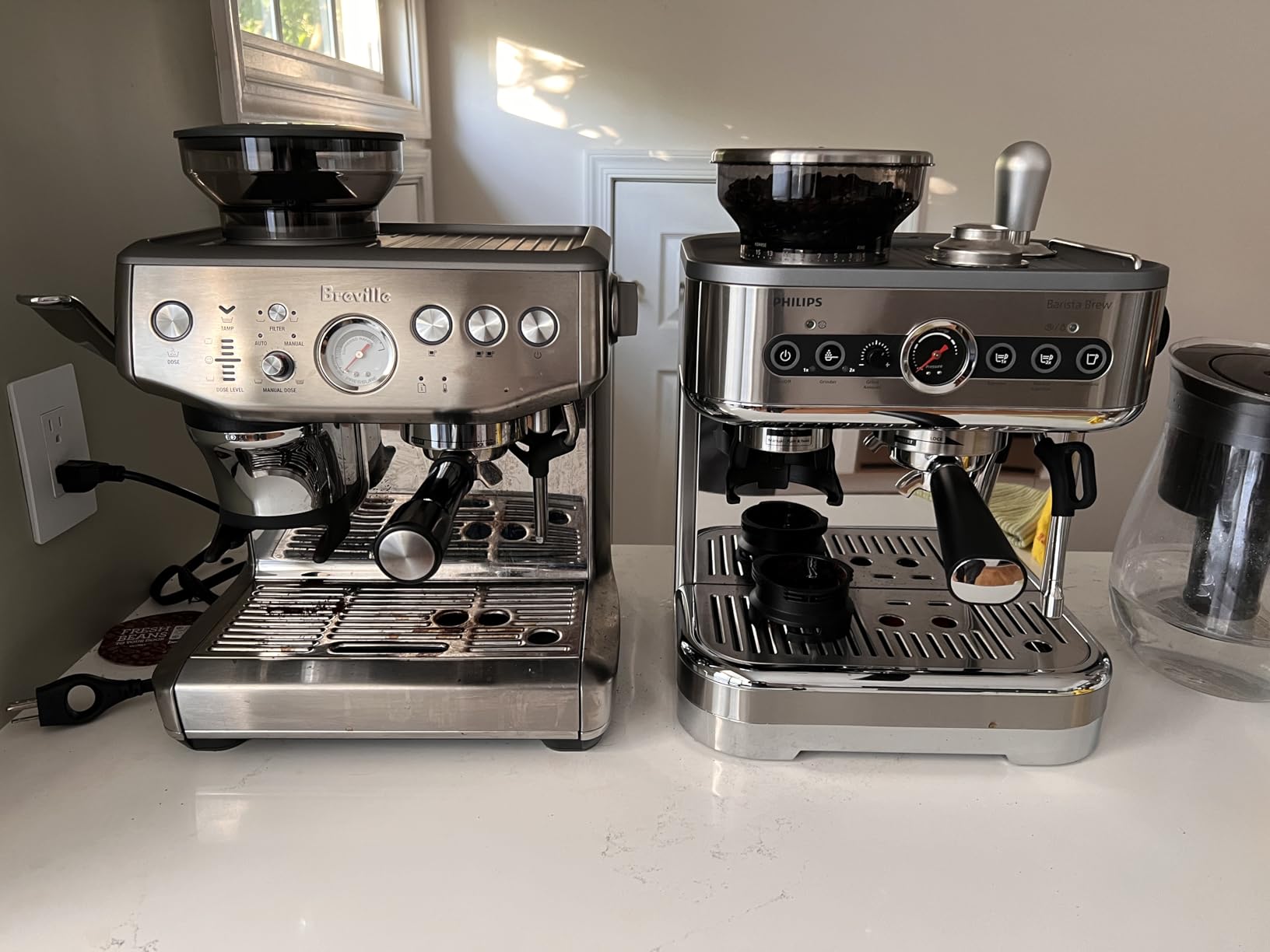 Philips Barista Brew Semi Automatic Espresso Machine with Grinder, Metal Silver customer photo 2