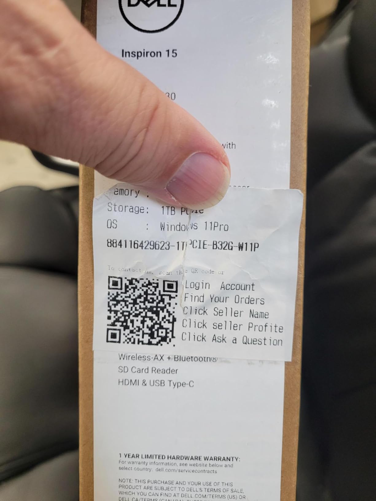 Dell Inspiron Touchscreen Laptop, 15.6