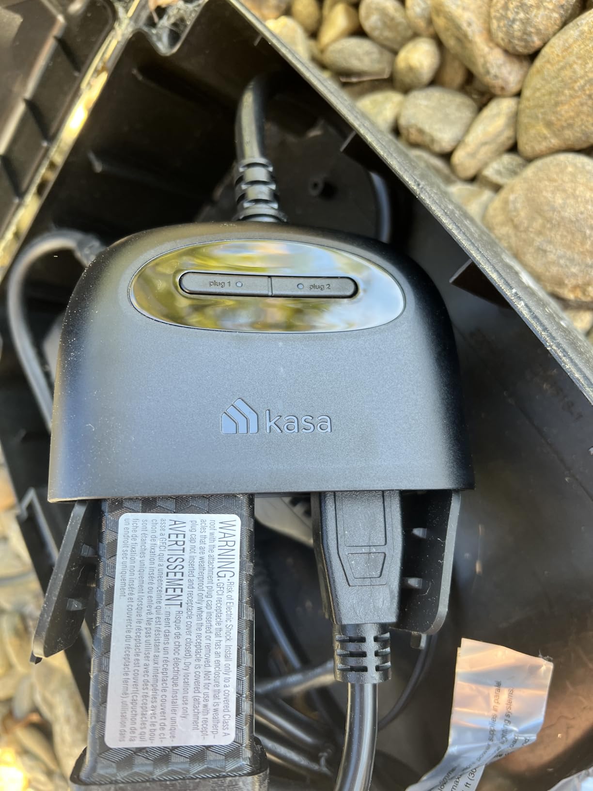 Kasa Matter Smart Outdoor Plug, Dual Outlet, IP64 Weather Resistance, Works with Apple HomeKit, Amazon Alexa, Google Home, SmartThings, 15A/1800W Max, ETL Certified, 2.4G Wi-Fi Only, EP40M customer photo 1