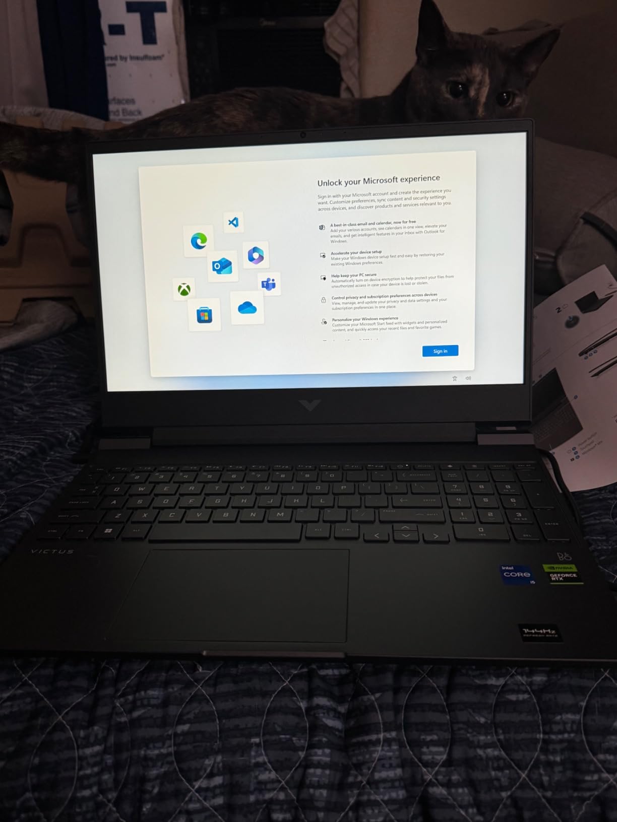 HP Victus 15.6 inch Laptop, FHD 144Hz Display, Intel Core i5-12450H, 8 GB RAM, 512 GB SSD, NVIDIA GeForce RTX 2050 GPU (4 GB Dedicated), Windows 11 Home, 15-fa1029nr (2024) customer photo 2