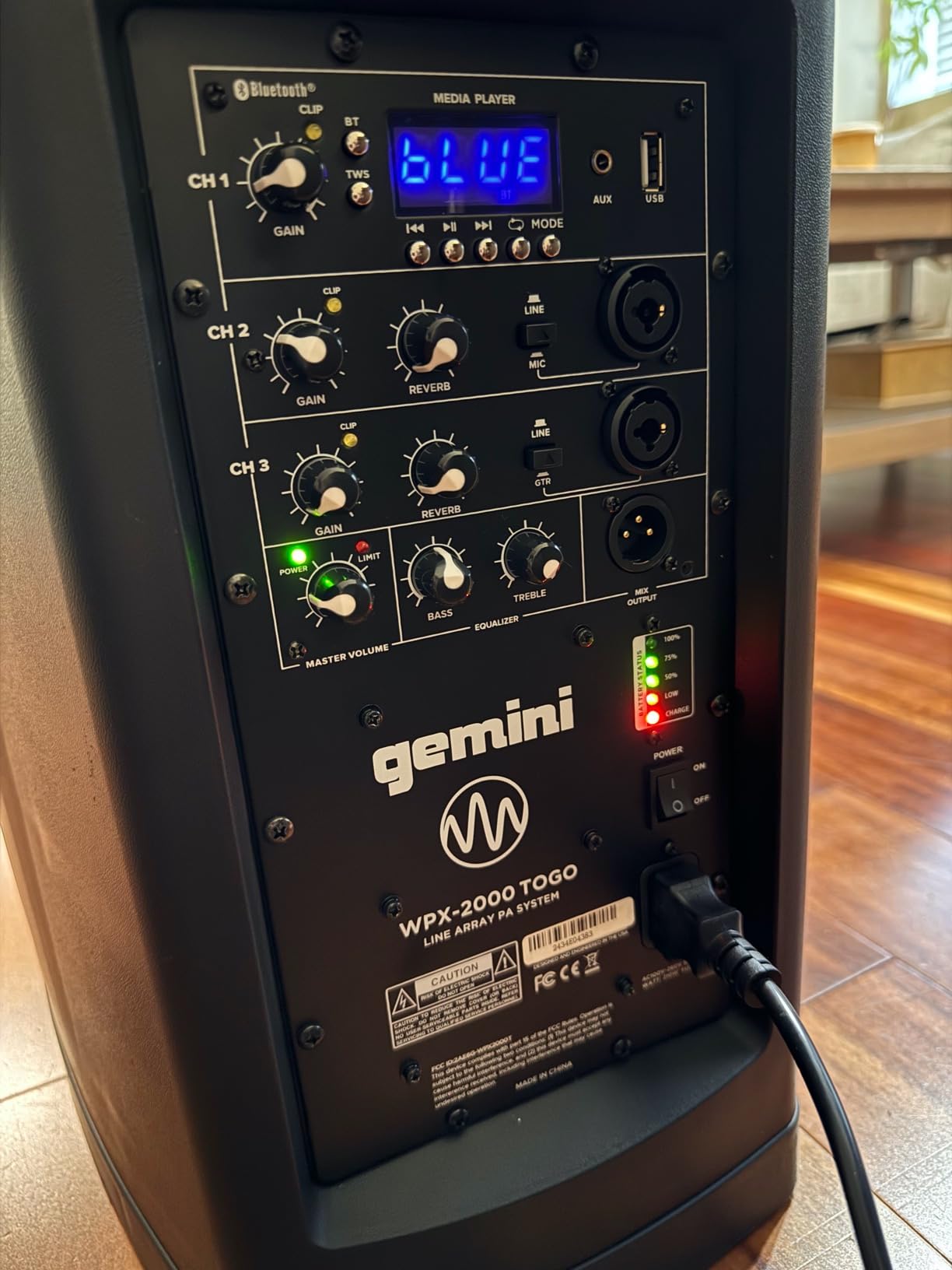 Gemini WPX-2000TOGO Battery Powered PA System - Wireless Line Array Speakers with Subwoofer, 160W Column Array, Built-in Mixer, 8 Hour Battery customer photo 1