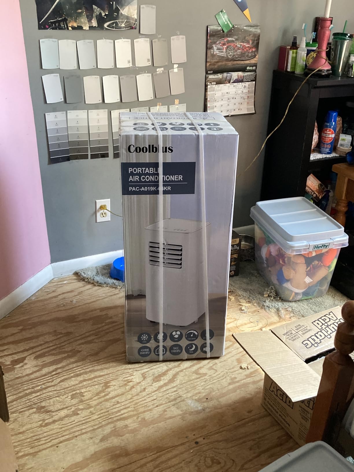 Coolblus Portable Air Conditioners, 8500 BTU Portable AC Cool Up to 360 Sq.Ft, 3 IN 1 with Remote Control, Sleep Mode, Windows kit, White customer photo 2