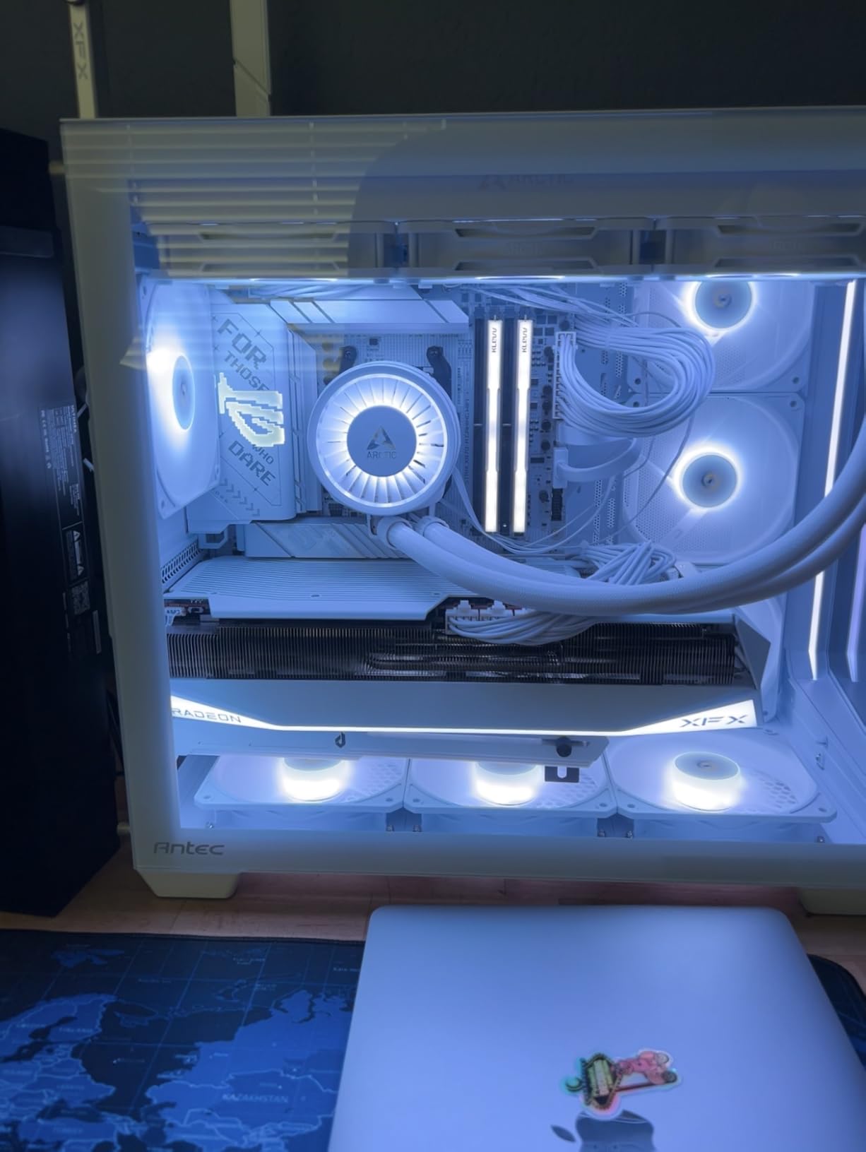 Antec C5 ARGB, Mid-Tower ATX PC Case, Seamless Tempered Glass Front & Side Panels, 7x120mm ARGB PWM Fans Included, Supports Up to 10 Fans, 360mm Radiator Support, Type-C 3.2 Gen 2 customer photo 1