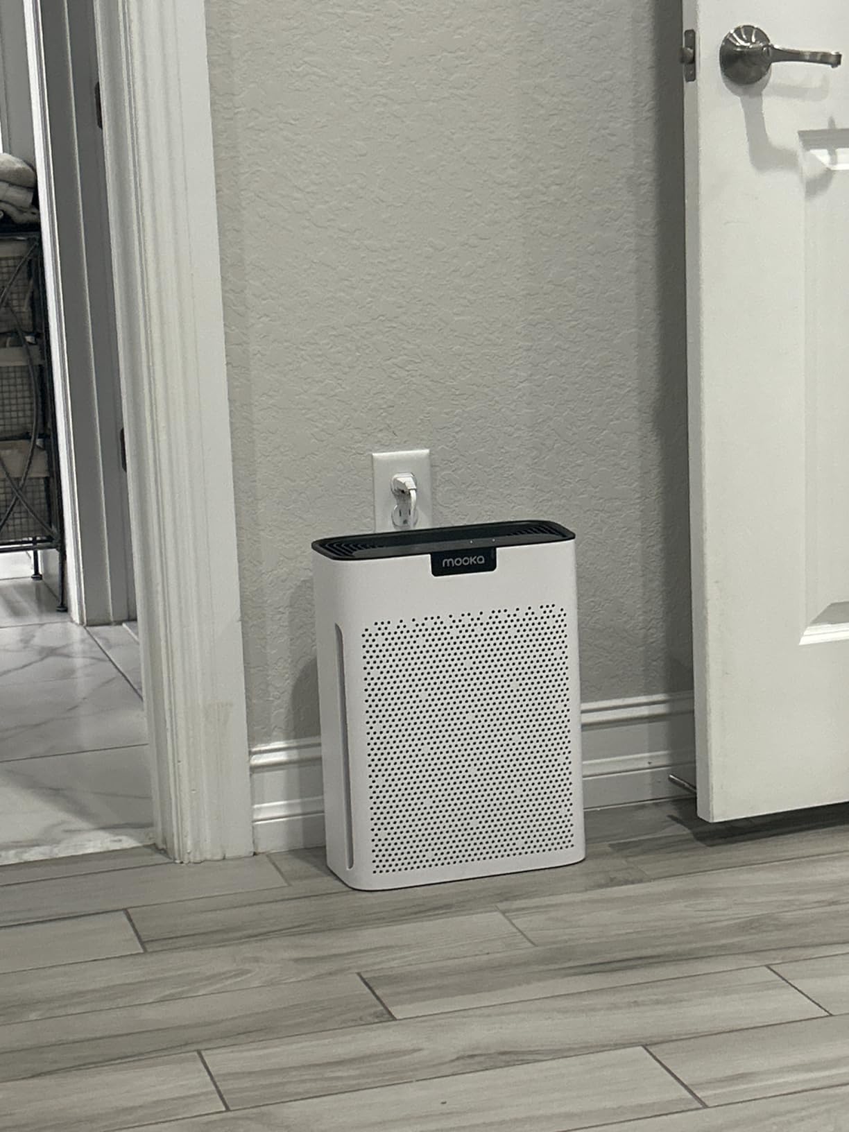 Air Purifiers for Home Large Room 2200 Ft² with Washable Filters, MOOKA H13 HEPA Air Purifier for Home Pets Bedroom with Fragrance, Air Cleaner for Smoke Dust Pollen Pets Hair Odor, KJ190 White customer photo 2