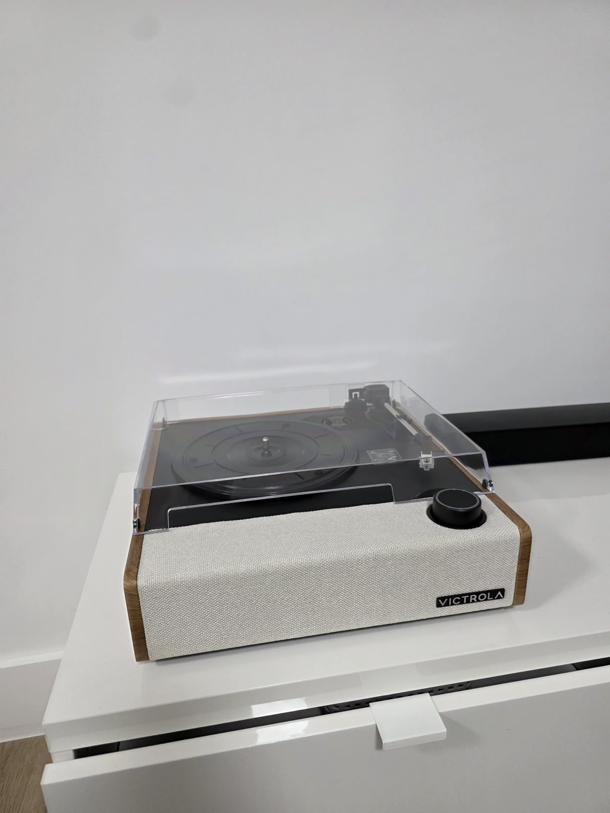 Victrola Eastwood II Record Player with Speakers - Bluetooth 5.1 and Vinyl Stream Technology, Vintage Style 3-Speed Vinyl Player, Audio Technica AT-3600LA Cartridge (Oak) customer photo 2