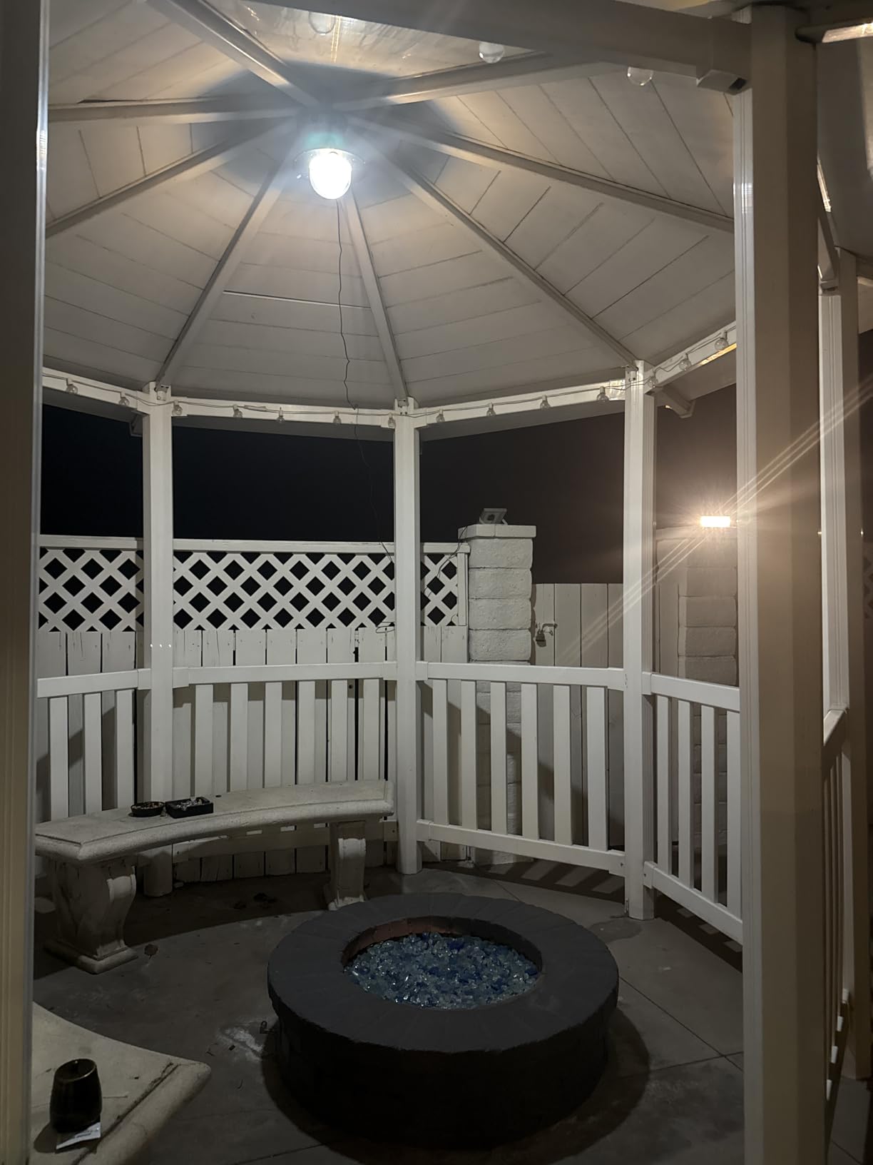 Auzev Solar Shed Light Indoor Outdoor Pendant Lights Solar Powered with 2 Motion Sensor, Waterproof Solar Hanging Lamp for Porch, Inside Home, Farmhouse, Gazebo, Chicken Coop, Daytime Available customer photo 1