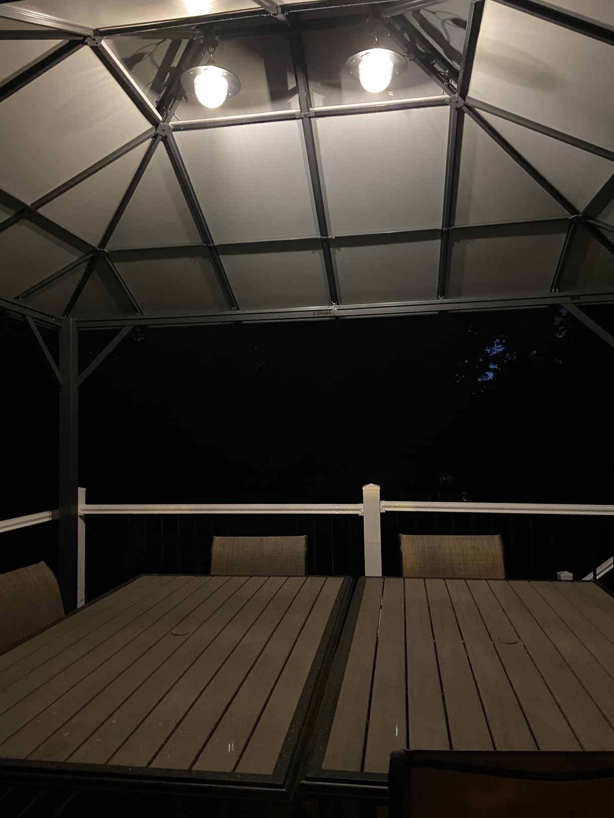 Auzev Solar Shed Light Indoor Outdoor Pendant Lights Solar Powered with 2 Motion Sensor, Waterproof Solar Hanging Lamp for Porch, Inside Home, Farmhouse, Gazebo, Chicken Coop, Daytime Available customer photo 2