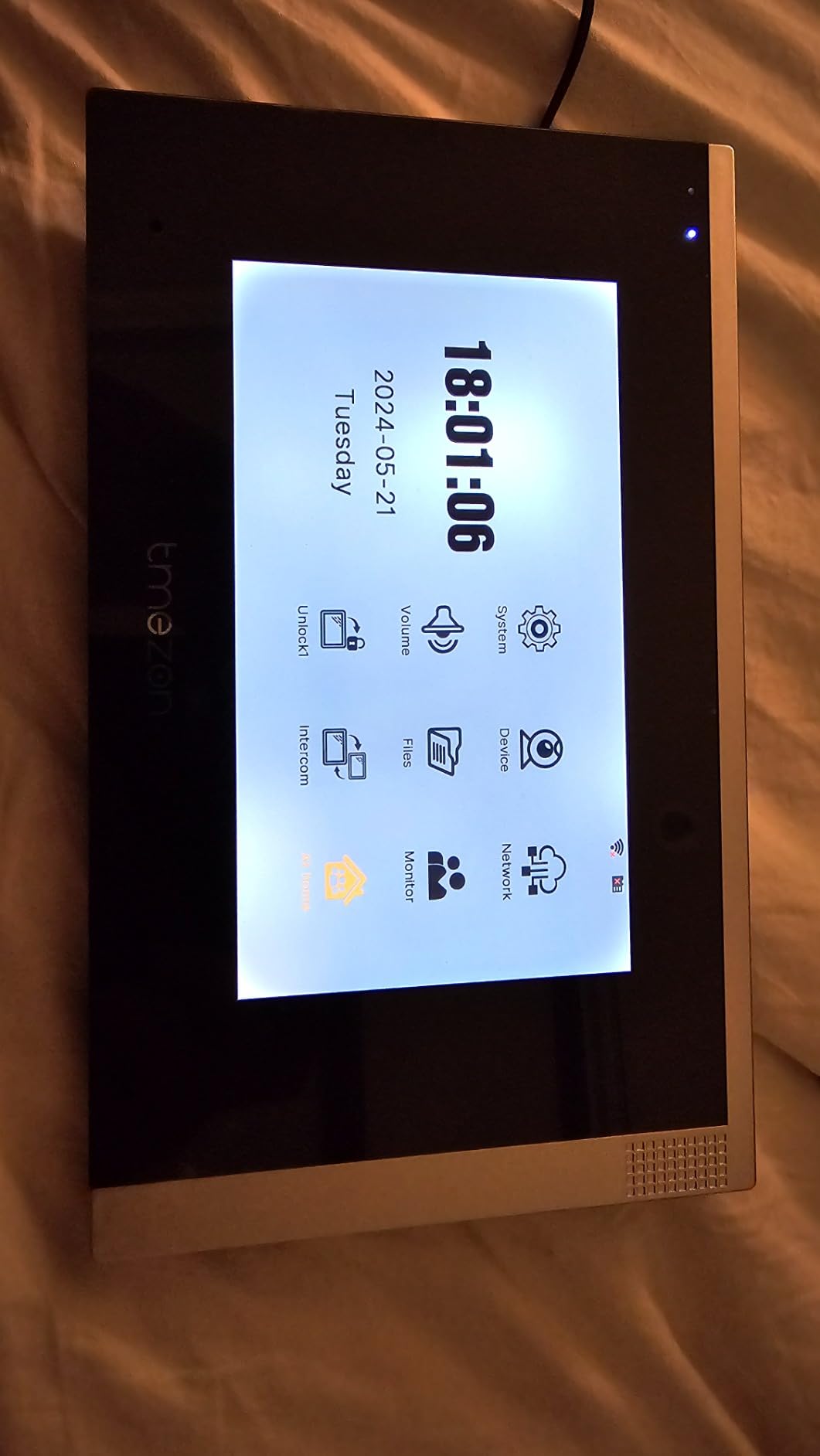 TMEZON WiFi Video Intercom System Doorbell with Camera and 7 Inch Monitor IP Wired Video Door Phone 1080P Wired Night Vision,No Monthly Fees, Support Remote Unlock Door Release,Snapshot, Tuya customer photo 2