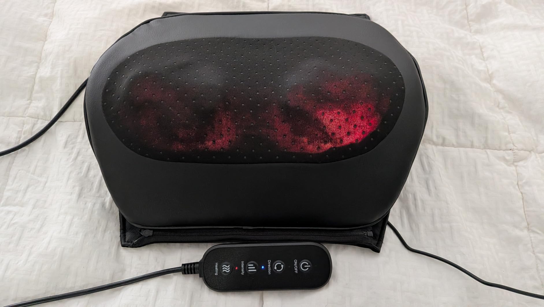 iKristin Back Massager,Back and Neck Massager with Heat,Shiatsu Deep Tissue Back Massager,Electric Massage Pillow for Shoulders,Legs,Foot,Body Muscle Relief,Neck Massager for Women/Men/Dad/Mom customer photo 1