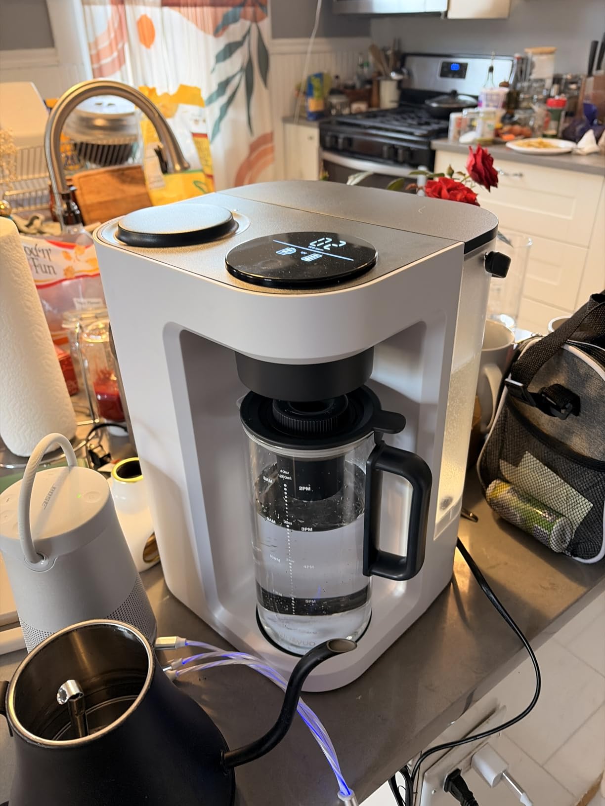 Bluevua RO100ROPOT-Lite(UV) Countertop Reverse Osmosis Water Filter System, 7-Stage Purification with UV and Remineralization, 3:1 Pure to Drain, Portable Water Purifier (Blue) customer photo 2