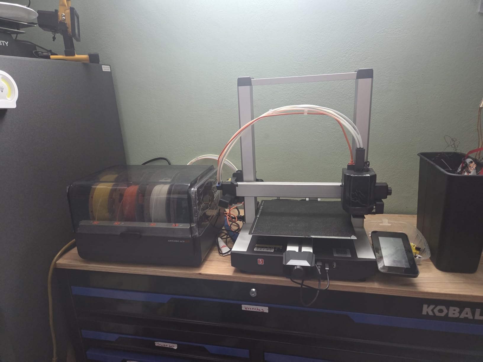Kobra 3 V2 3D Printer Only, Support Multi-Color 3D Printing Need with Additional Anycubic ACE Pro, Max 600mm/s High Speed, Built-in Camera Higher Precision Higher Success Rates 255×255×260mm customer photo 1