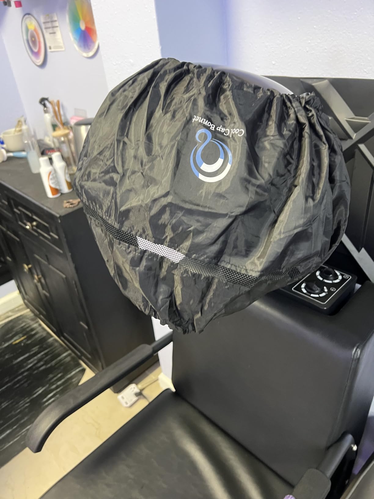 Paddie Professional Hair Dryer Chair for Salon, Angle & Height & Temperature Adjustable 1000W Downdraft Hood, 60-Minute Timer customer photo 1