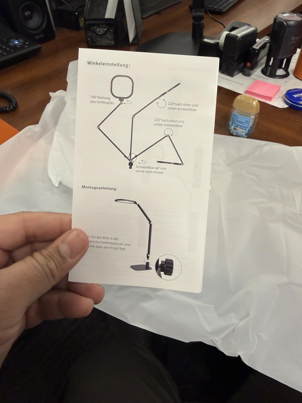 LED Desk Lamp for Home Office - Professional Eye-Caring Soft Diffused Light, Dimmable Desk Lamp with Adjustable Metal Swing Arm, Memory & Timer, Modern Anti-Glare Table Lamp customer photo 2