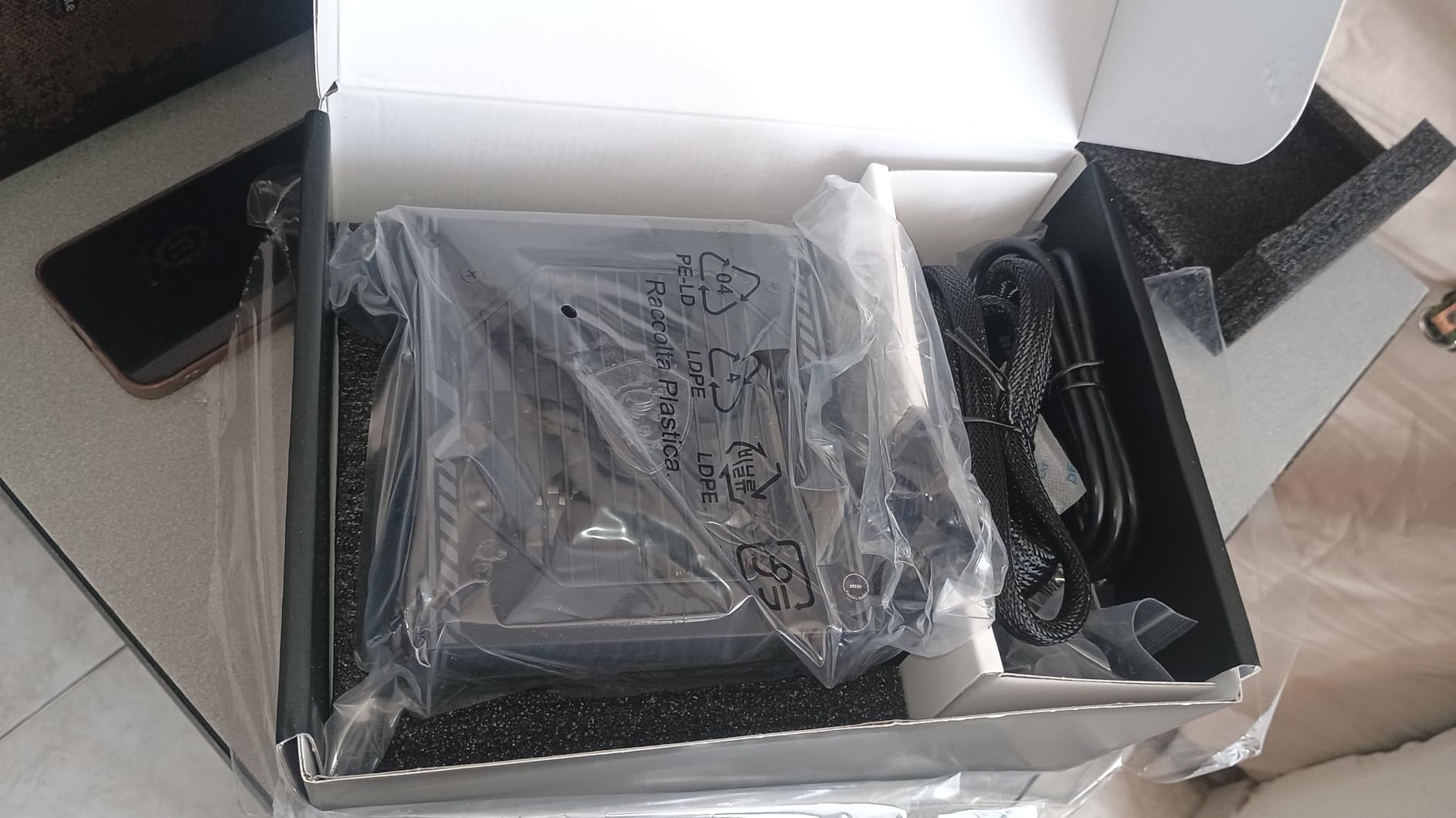 MSI MAG A750BE, Semi-Modular Compact 750W ATX Power Supply, 80+ Bronze, Low-Noise Fan, Active PFC Design, 5 Year Warranty customer photo 1