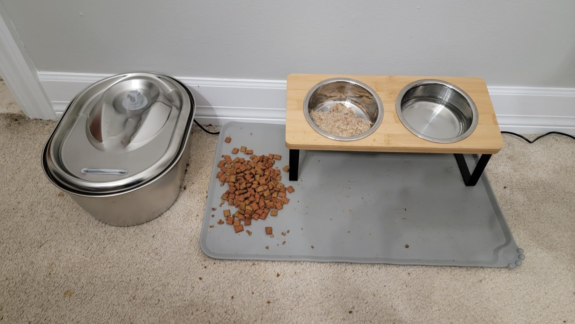 PETLIBRO Stainless Steel Cat Water Fountain, 101oz/3L Pet Water Fountain for Cats Inside, Food-Grade Dog Water Fountain customer photo 1