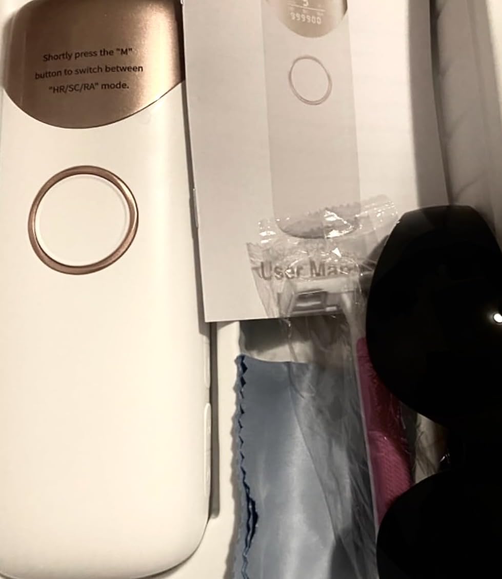 Ubroo Laser Hair Removal, IPL Hair Removal Device with 5C Ice Cooling, At-Home Laser Hair Removal for Women & Men, Body Legs Armpits Use (Gold) customer photo 1