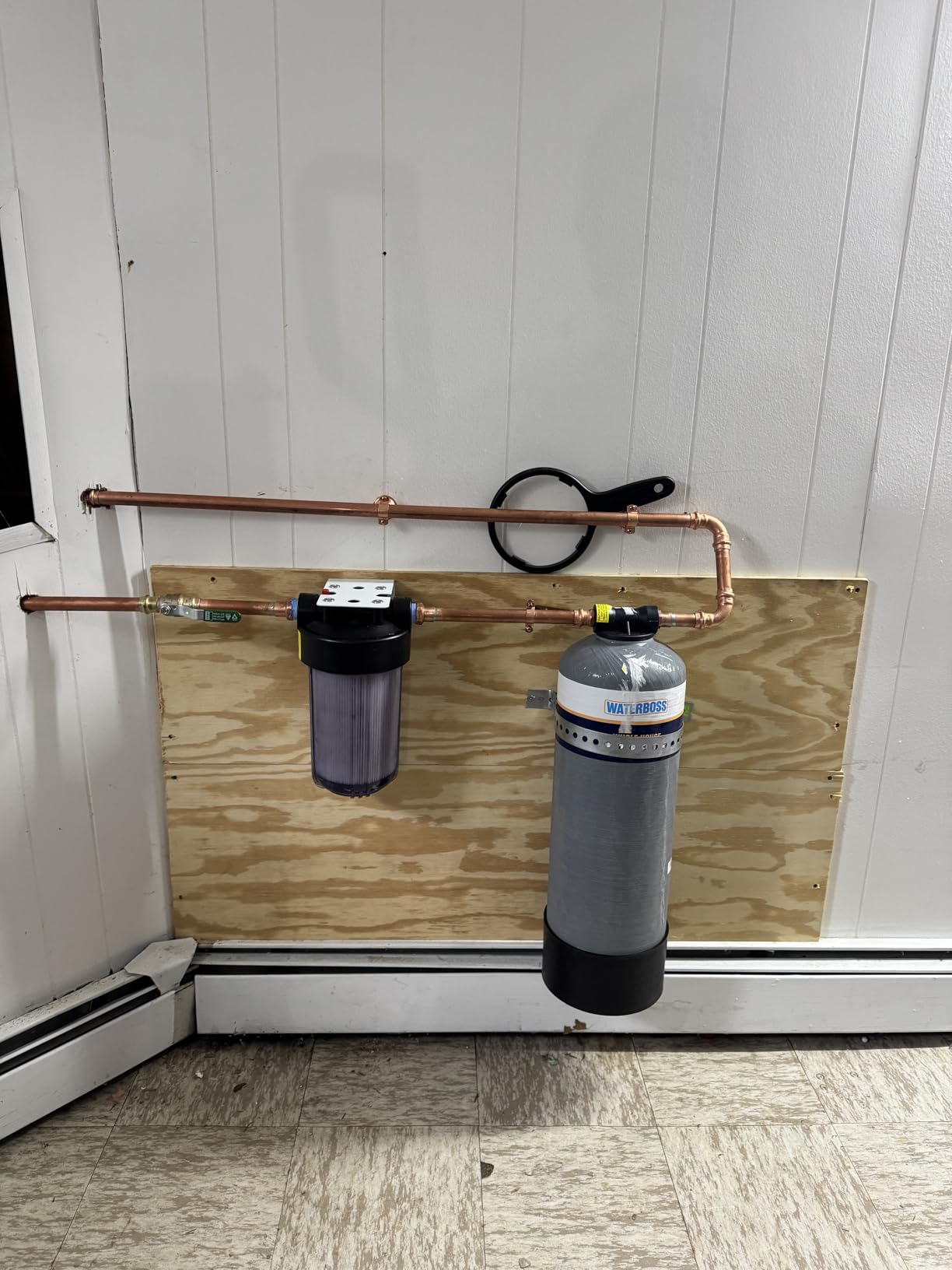 WaterBoss Whole House Salt Free Descaler System - Works with City & Well Water Filters - 6yr, 600,000 Gl - Water Softener Alternative for Home - WB-WH-DSCLR customer photo 1