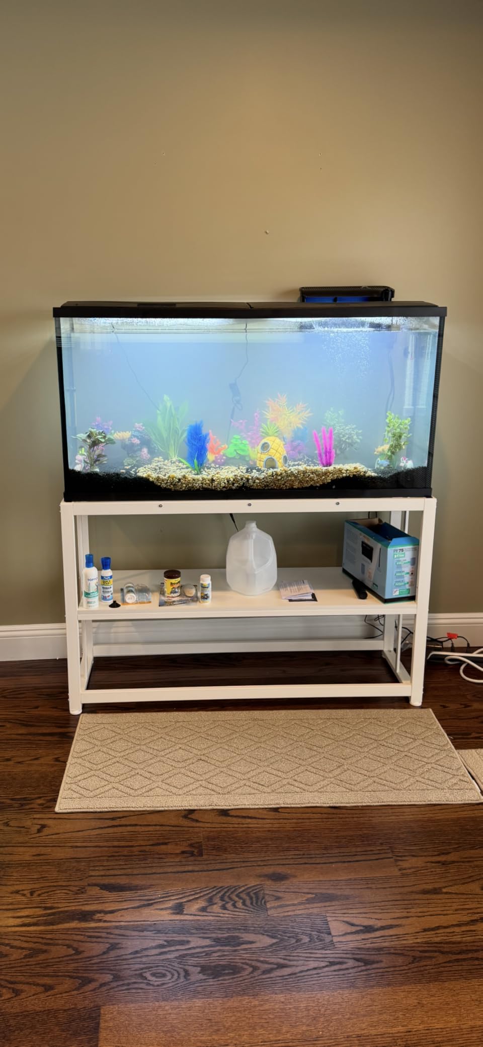 VOWNER 55-75 Gallon Fish Tank Stand - Metal Aquarium Stand, 48.4