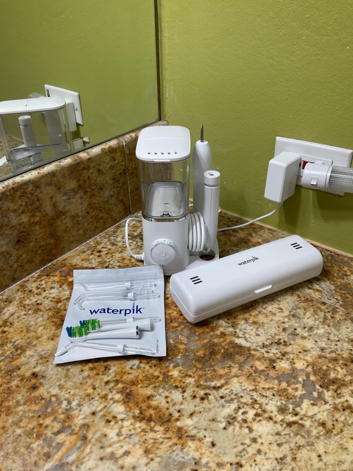 Waterpik Sensonic Complete Care Water Flosser and Rechargeable Electric Toothbrush Combo Set for Teeth Cleaning and Flossing, CC-04, White customer photo 2