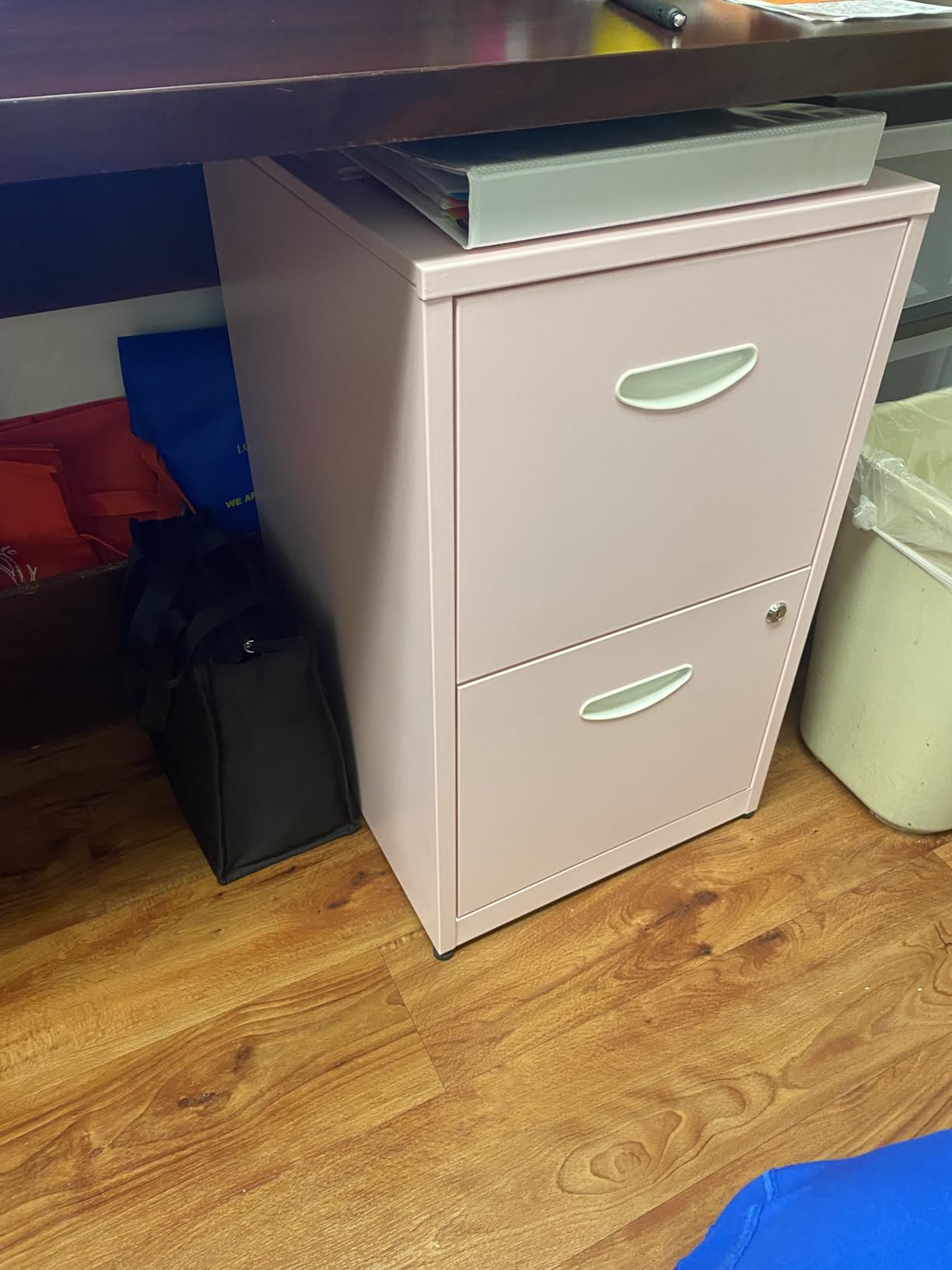 SteeLoong 2 Drawer File Cabinets, Metal Office File Cabinet with Lock, Black Filing Cabinets for Home Office, Vertical Modern File Cabinet Office Two Drawers for Hanging Letter, Assembly Required customer photo 1