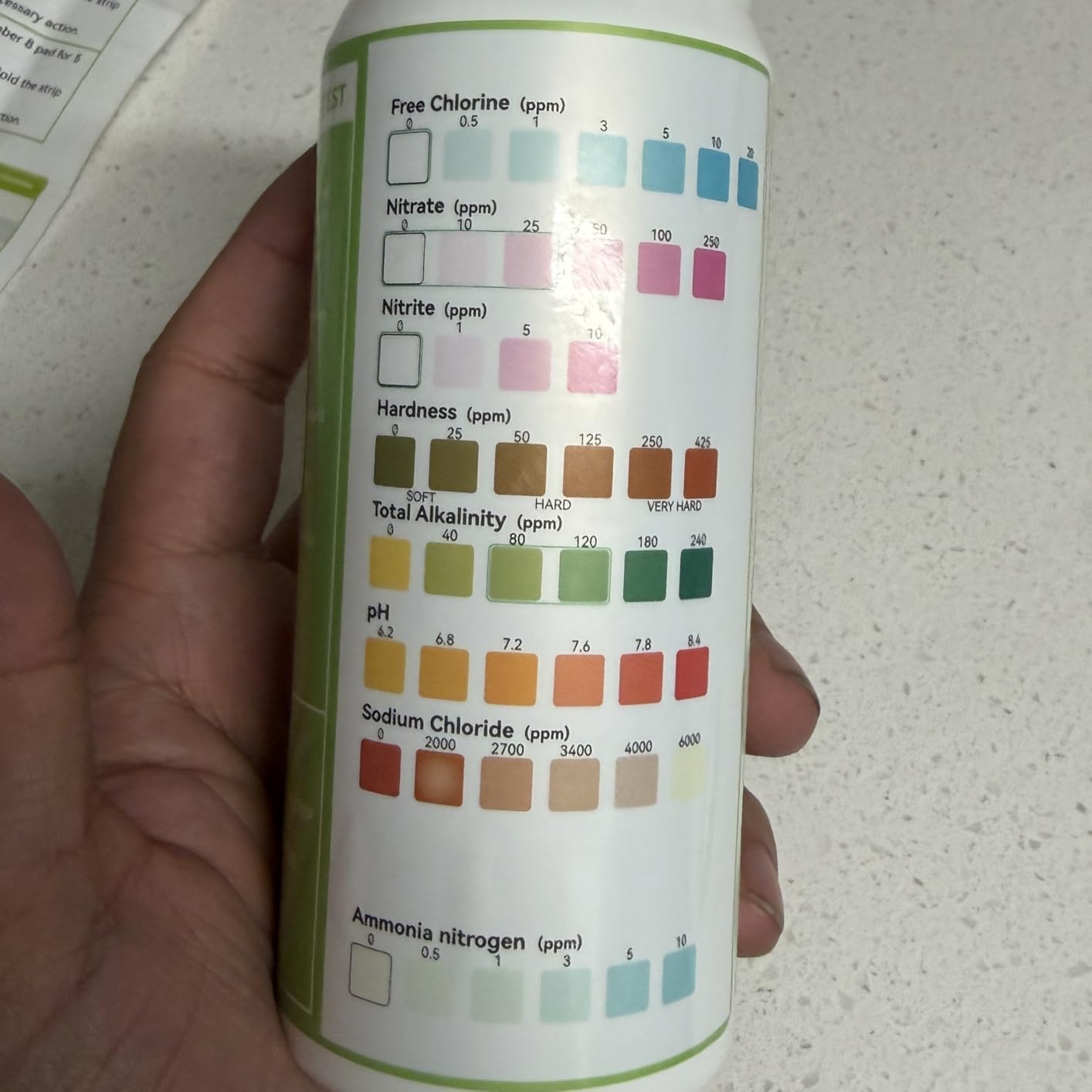 AAwipes 8-in-1 Aquarium Test Kit for Fish Tanks - Quick & Accurate Water Testing Strips for Aquariums & Ponds. Tests pH, Ammonia, Alkalinity, Hardness, Chlorine, etc. (K02-50) customer photo 1