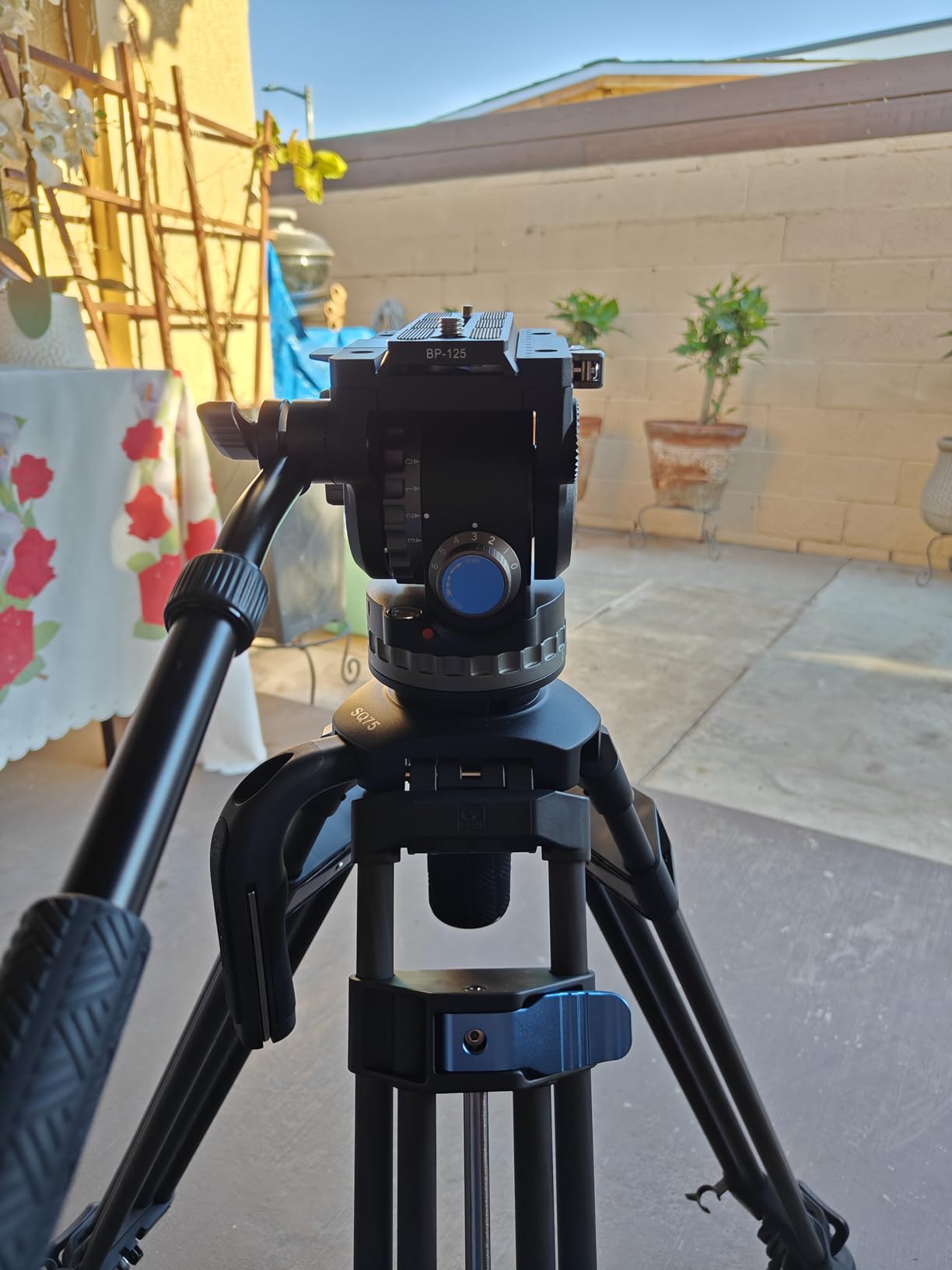 NEEWER Heavy Duty Video Tripod Fluid Head with Stepless Adjustable Pan/Tilt Damping, Quick Release Plate, Compatible with DJI RS Gimbals, Adjustable Handle, 75mm Base, Max Load 22lb, GM006 customer photo 2