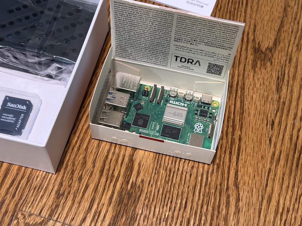 RasTech Raspberry Pi 5 8GB Kit 64GB Edition with Active Cooler, 27W GaN 5.1V5A USB-C Power Supply, Pi5 8GB Board, 64GB Card Readers Kit, Pi 5 Case, Dual 4K Micro HD Out Cables and User Manual customer photo 2