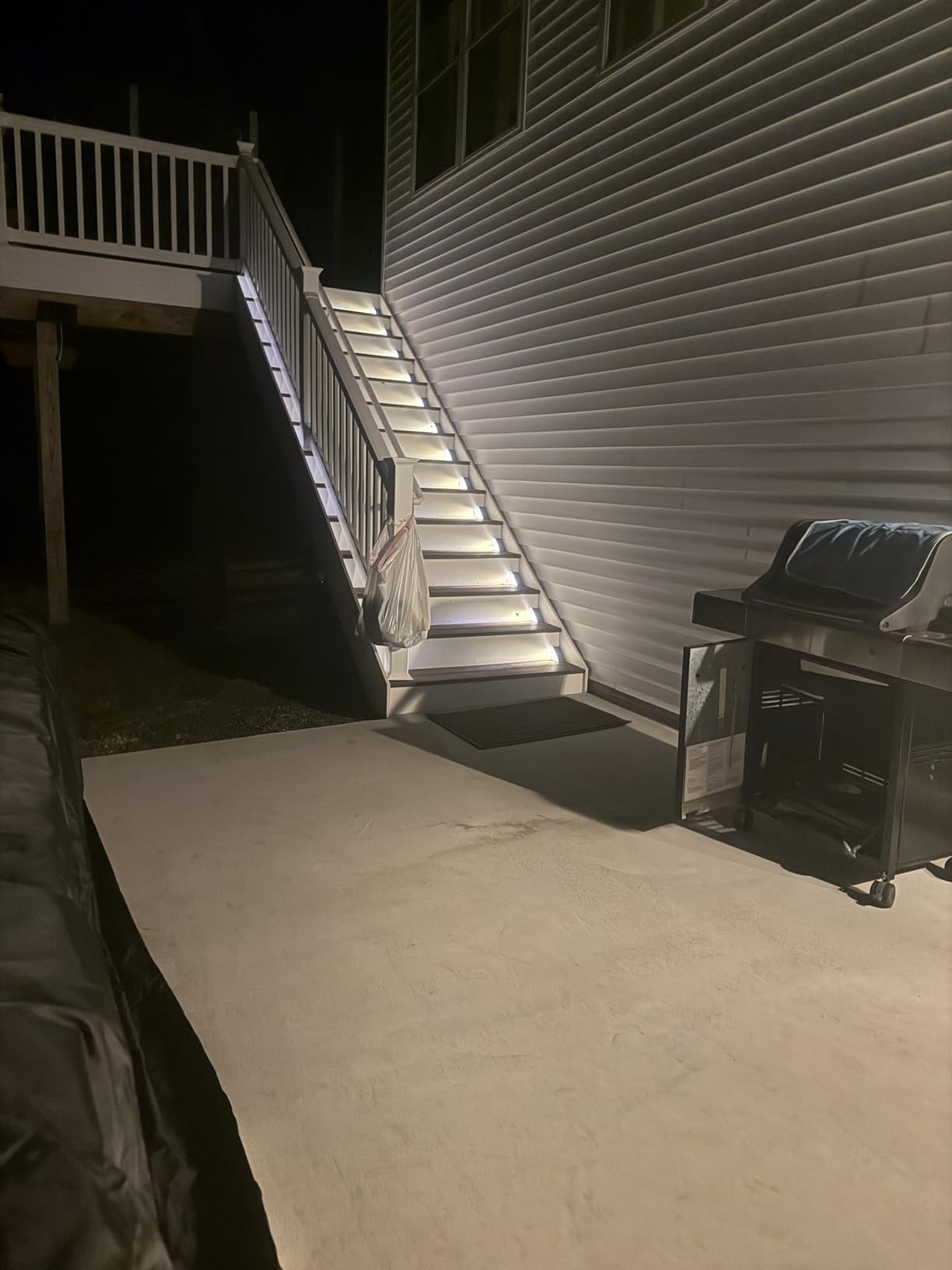 Solar Step Lights for Outside, 12 pack Solar Stair Lights Outdoor Waterproof IP67, Deck Step Lights, Outdoor Light Decor for Staircase, Patio, Front Step, Pathway, Front Porch (Warm Brown) customer photo 1