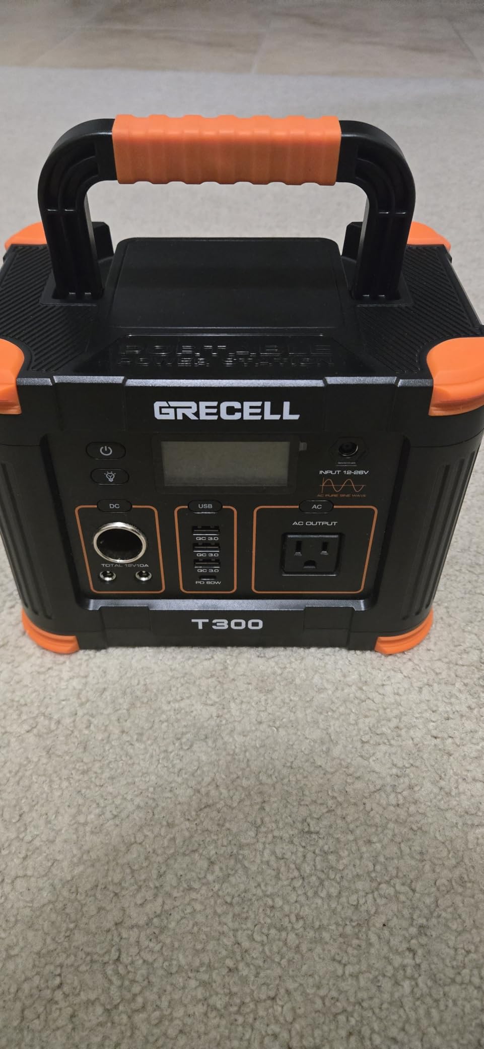 GRECELL Portable Power Station 300W (Peak 600W), 288Wh Solar Generator with 60W USB-C PD Output, 110V Pure Sine Wave AC Outlet Backup Lithium Battery for Outdoors Camping Travel RVs customer photo 1